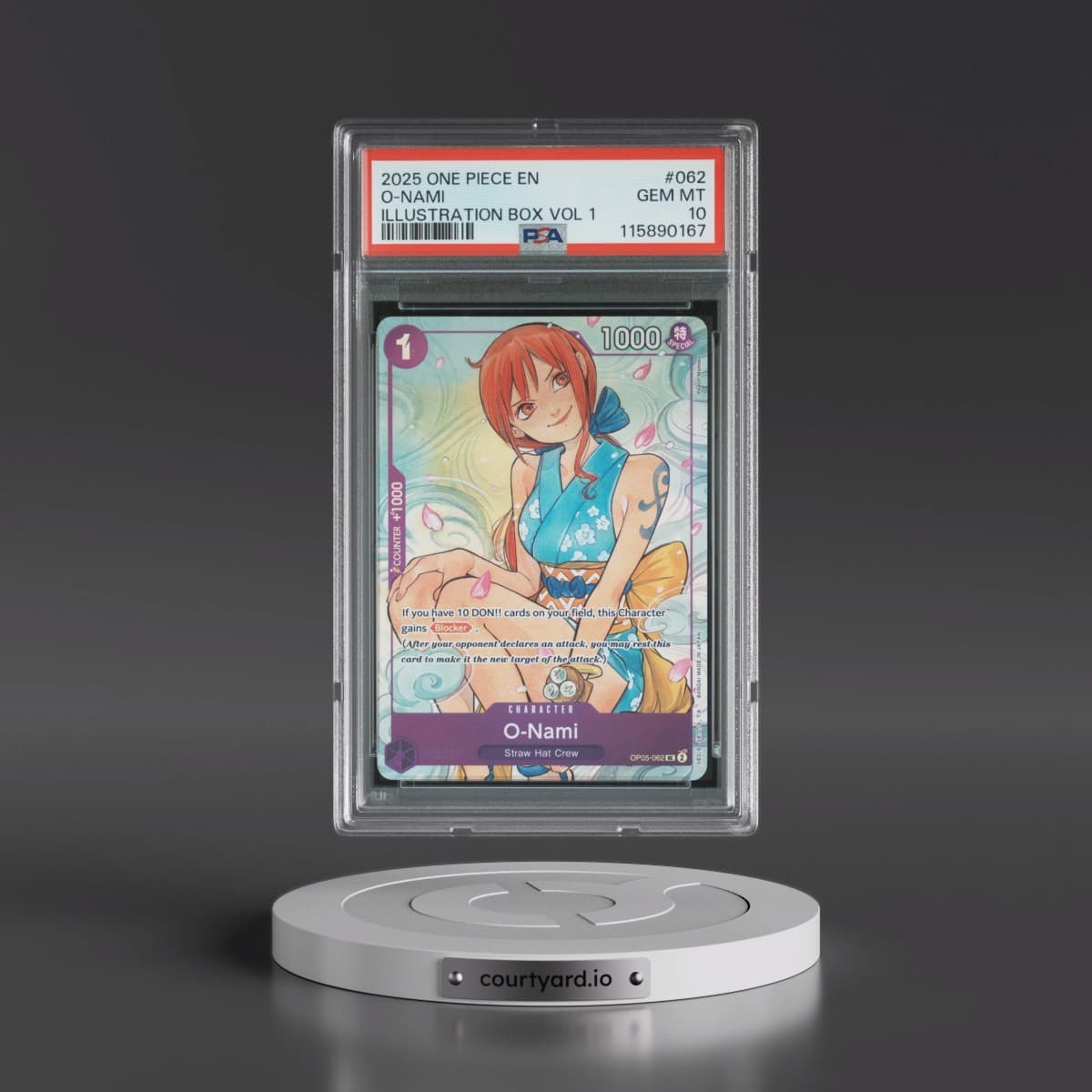 2025 One Piece Promos #062 O-Nami - Illustration Box Vol 1 (PSA 10 GEM MINT)