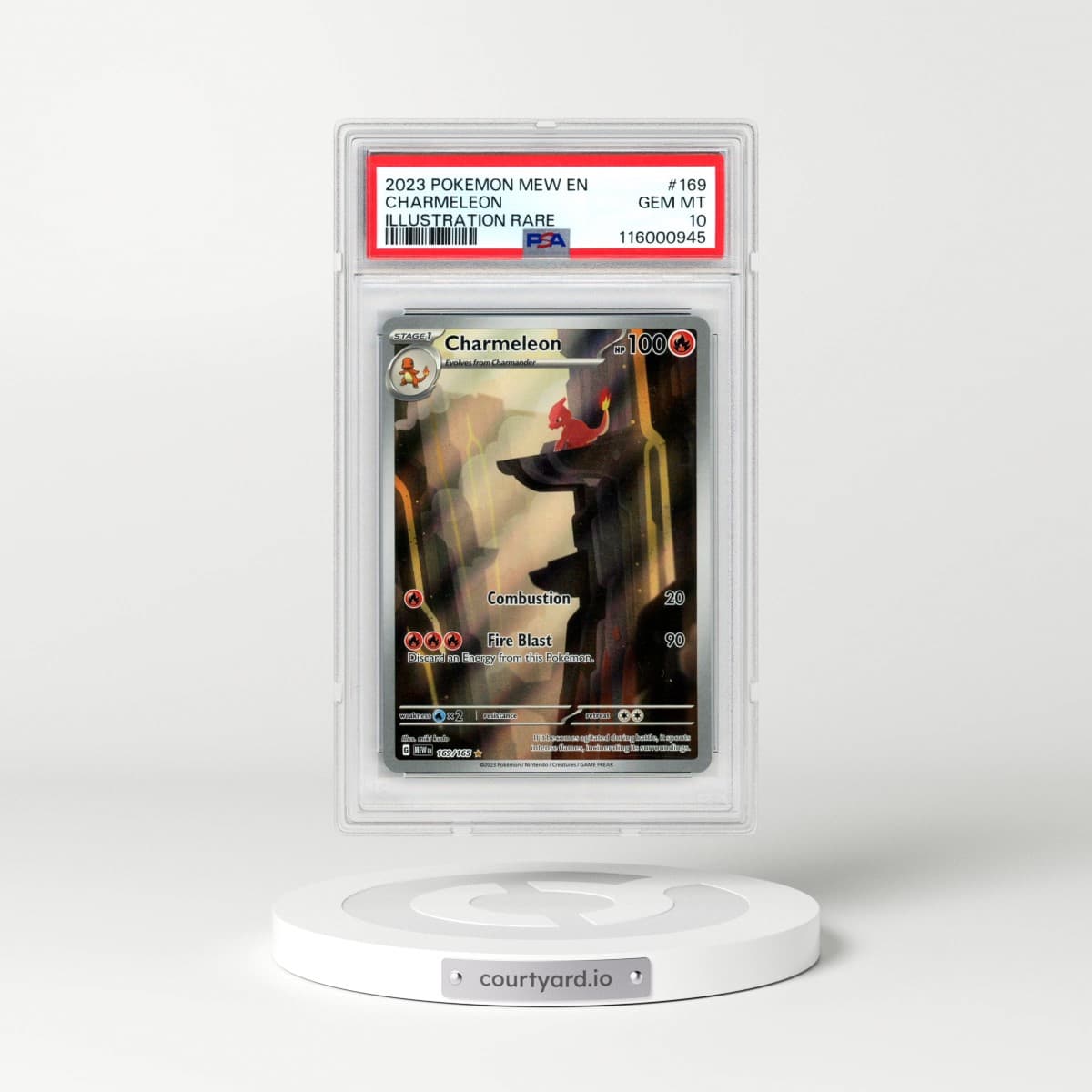 2023 Pokémon Mew EN-151 #169 Charmeleon - Illustration Rare (PSA 10 GEM MINT)