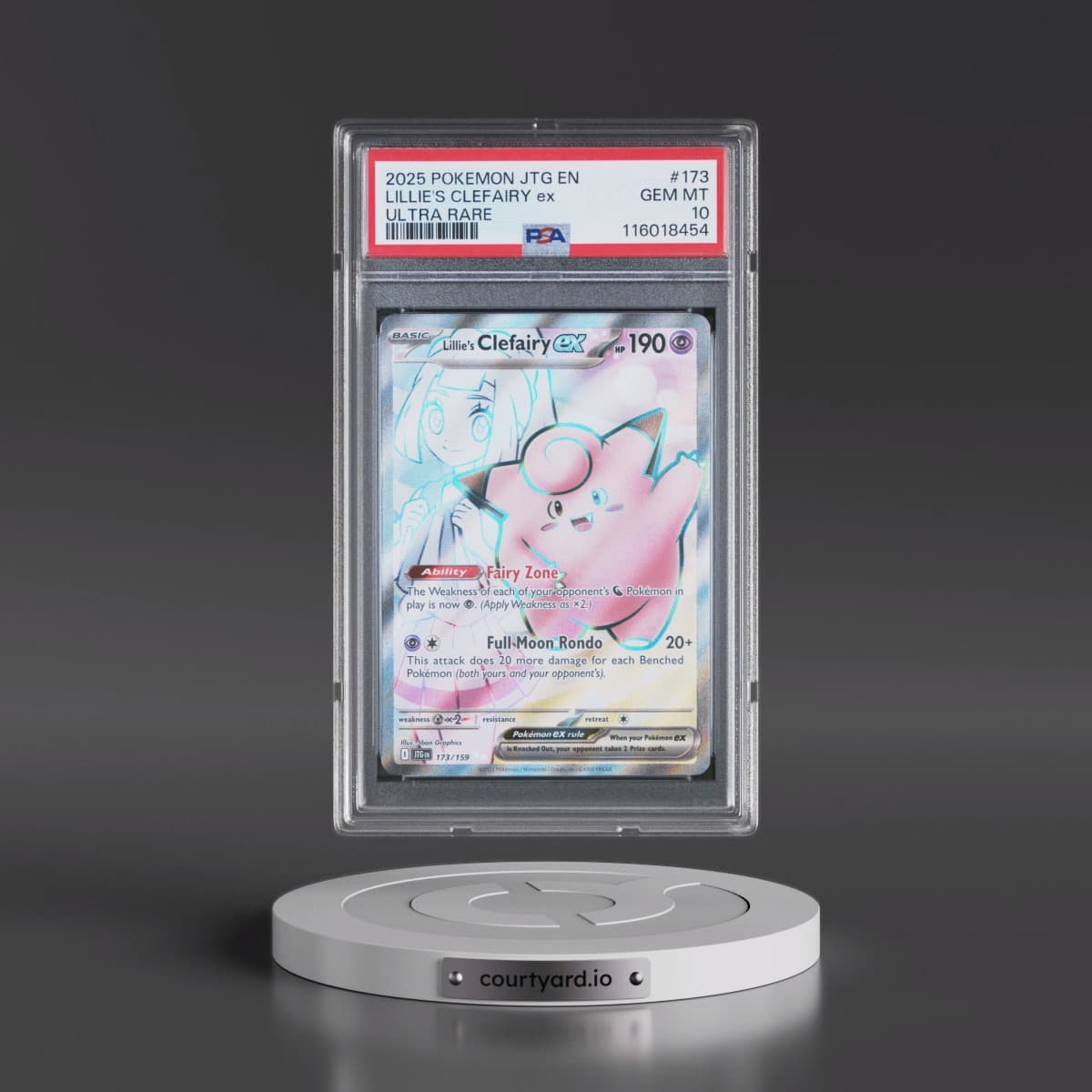 2025 Pokémon Jtg EN-Journey Together #173 Lillie's Clefairy EX - Holo Ultra Rare (PSA 10 GEM MINT)