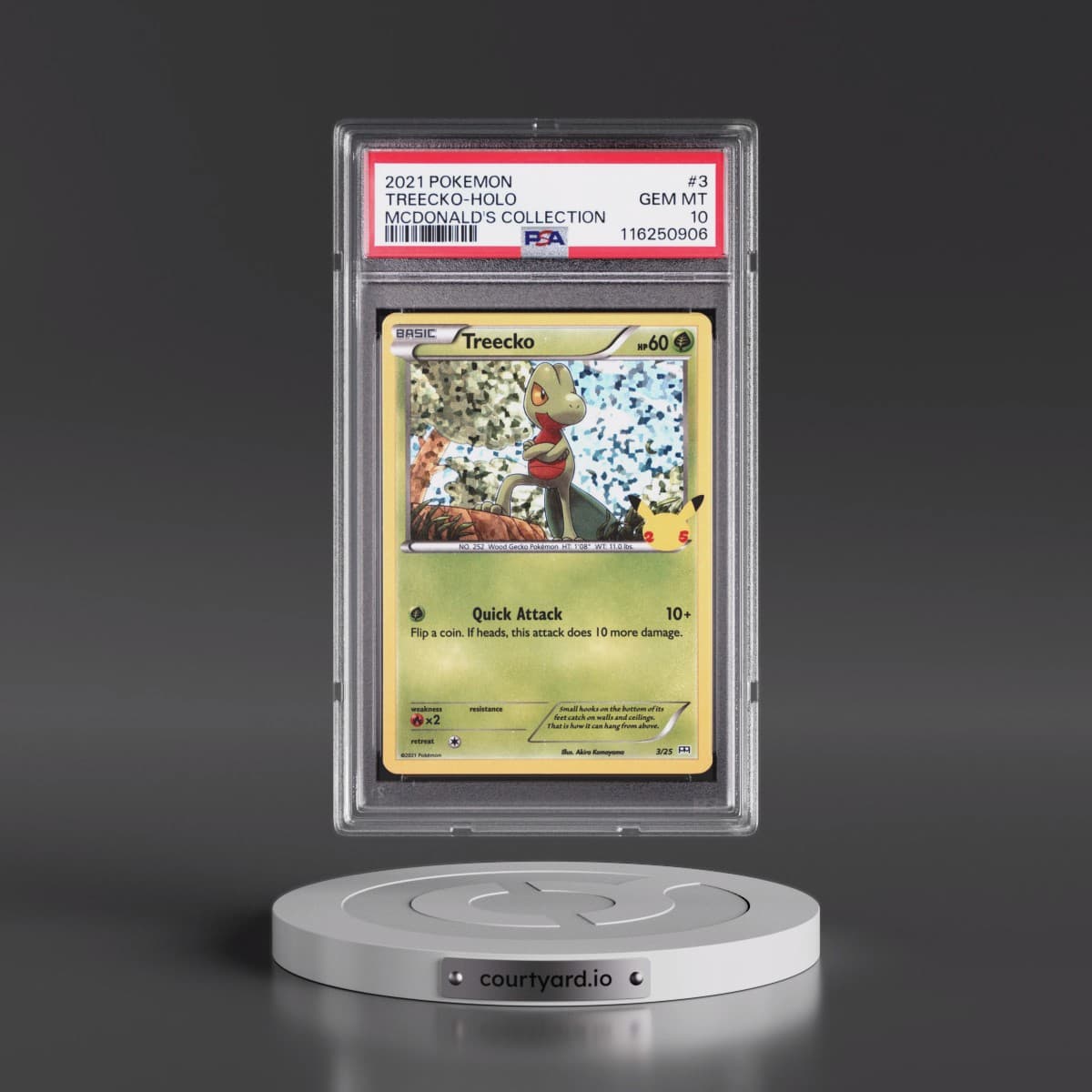 2021 Pokémon Mcdonald's Collection #3 Treecko - Holo (PSA 10 GEM MINT)