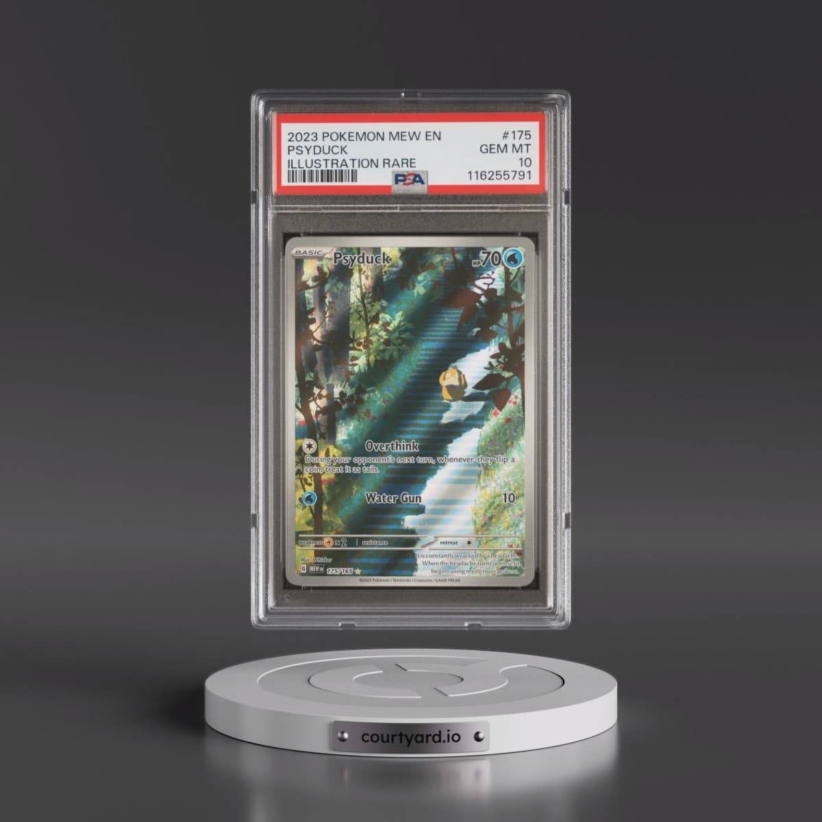 2023 Pokémon Mew EN-151 #175 Psyduck - Illustration Rare (PSA 10 GEM MINT)