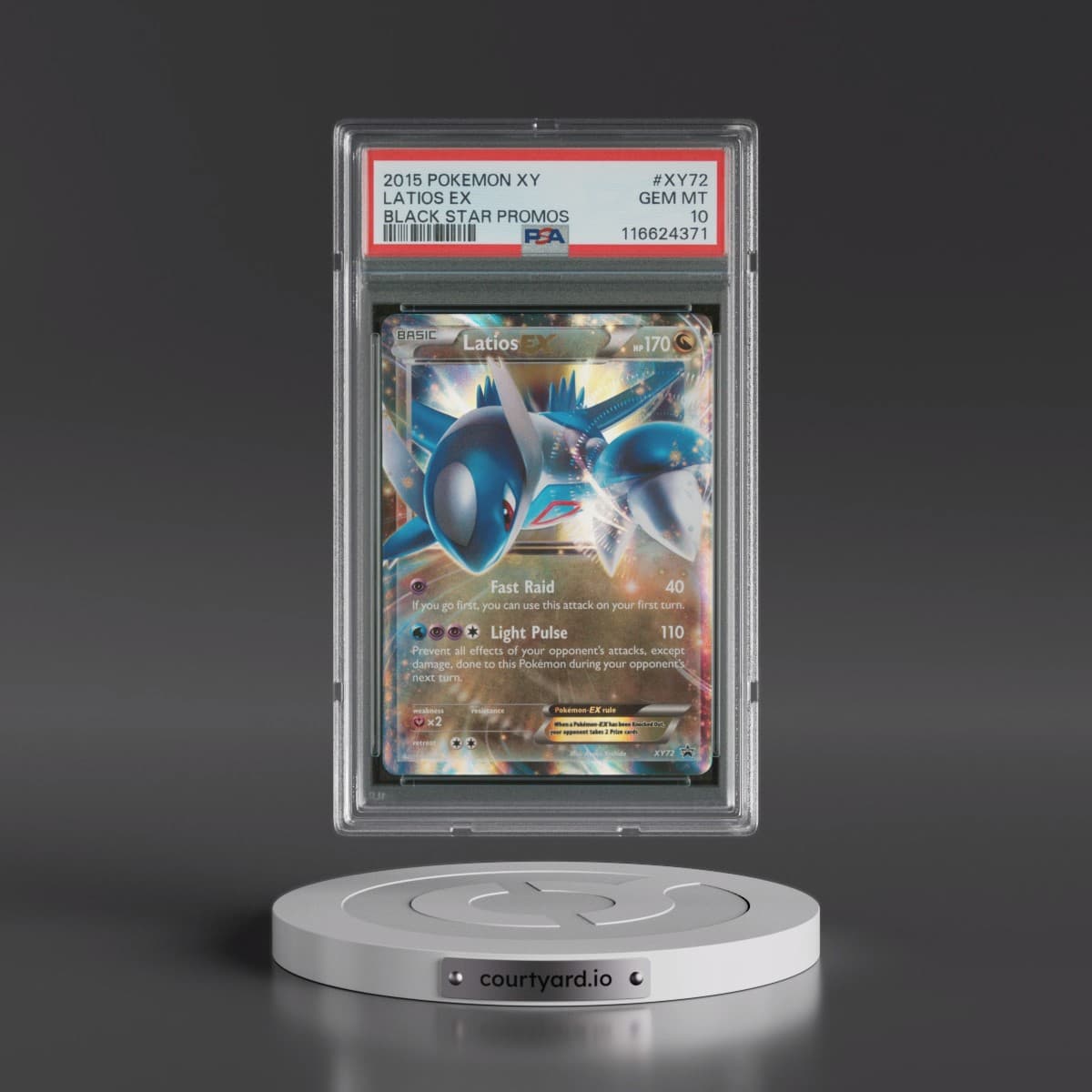 2015 Pokémon XY Black Star Promos #XY72 Latios EX - Holo (PSA 10 GEM MINT)