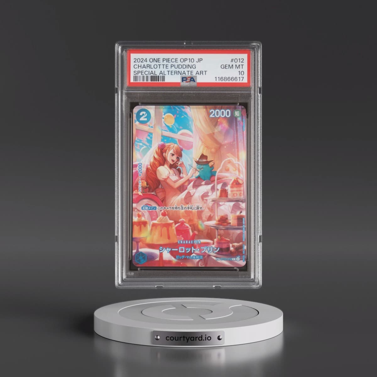 2024 One Piece Japanese OP10-Royal Blood #012 Charlotte Pudding - Special Alternate Art (PSA 10 GEM MINT)