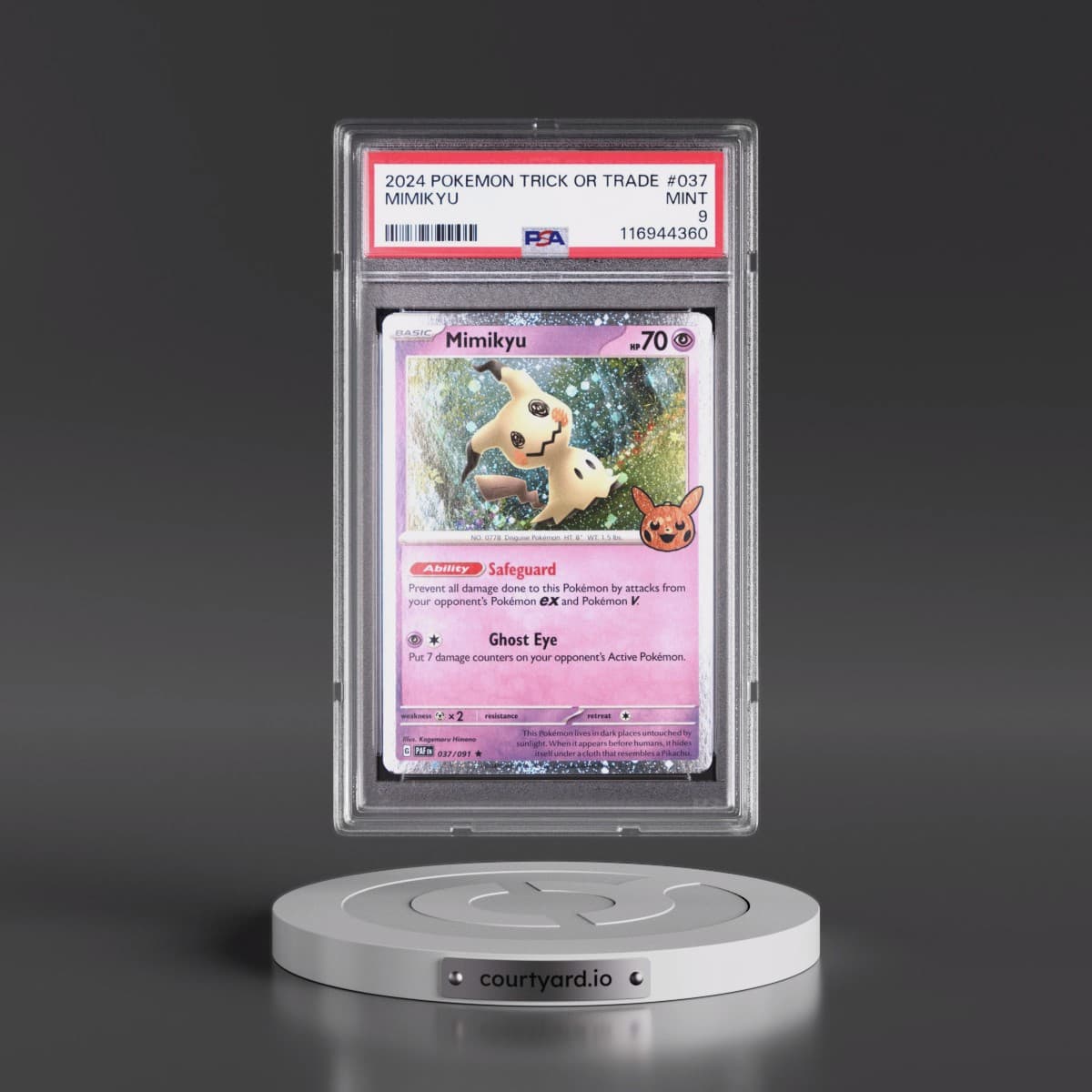 2024 Pokémon Trick or Trade #037 Mimikyu (PSA 9 MINT)