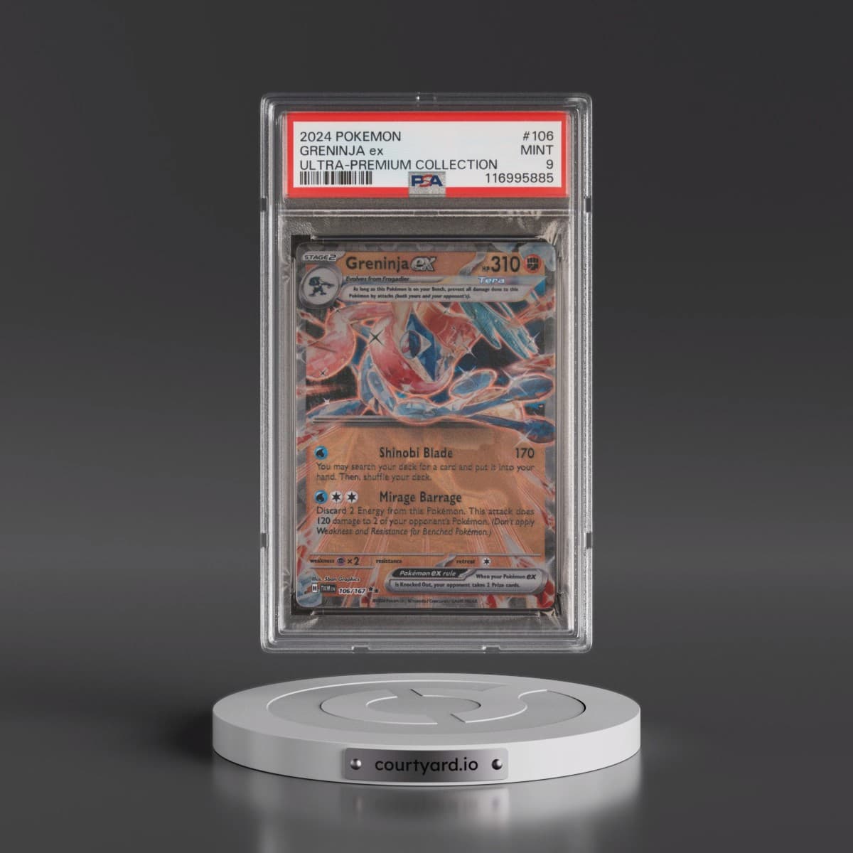 2024 Pokémon Greninja EX Ultra-Premium Collection #106 Greninja EX - Holo (PSA 9 MINT)