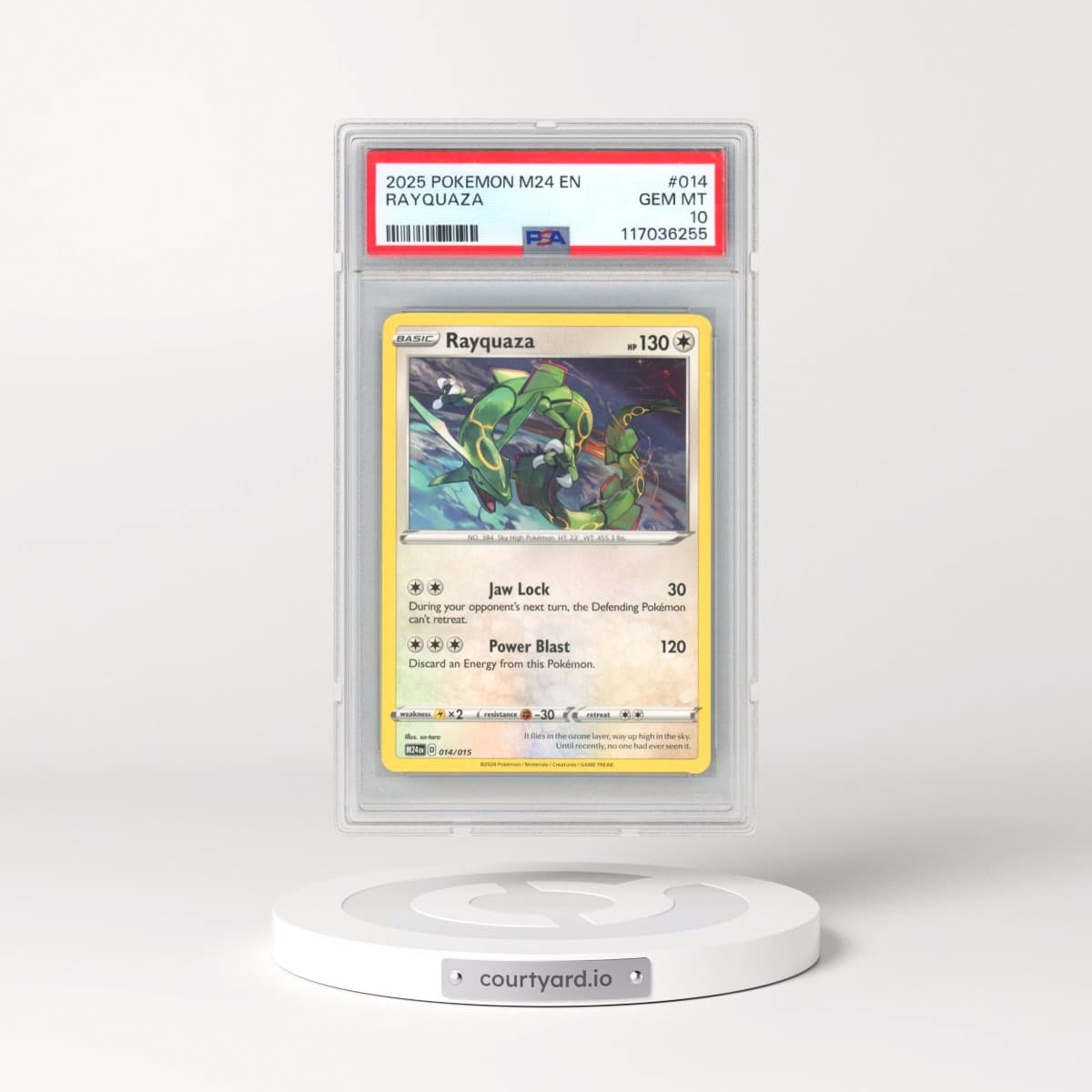 2025 Pokémon M24 EN-Mcdonald's Collection #014 Rayquaza (PSA 10 GEM MINT)