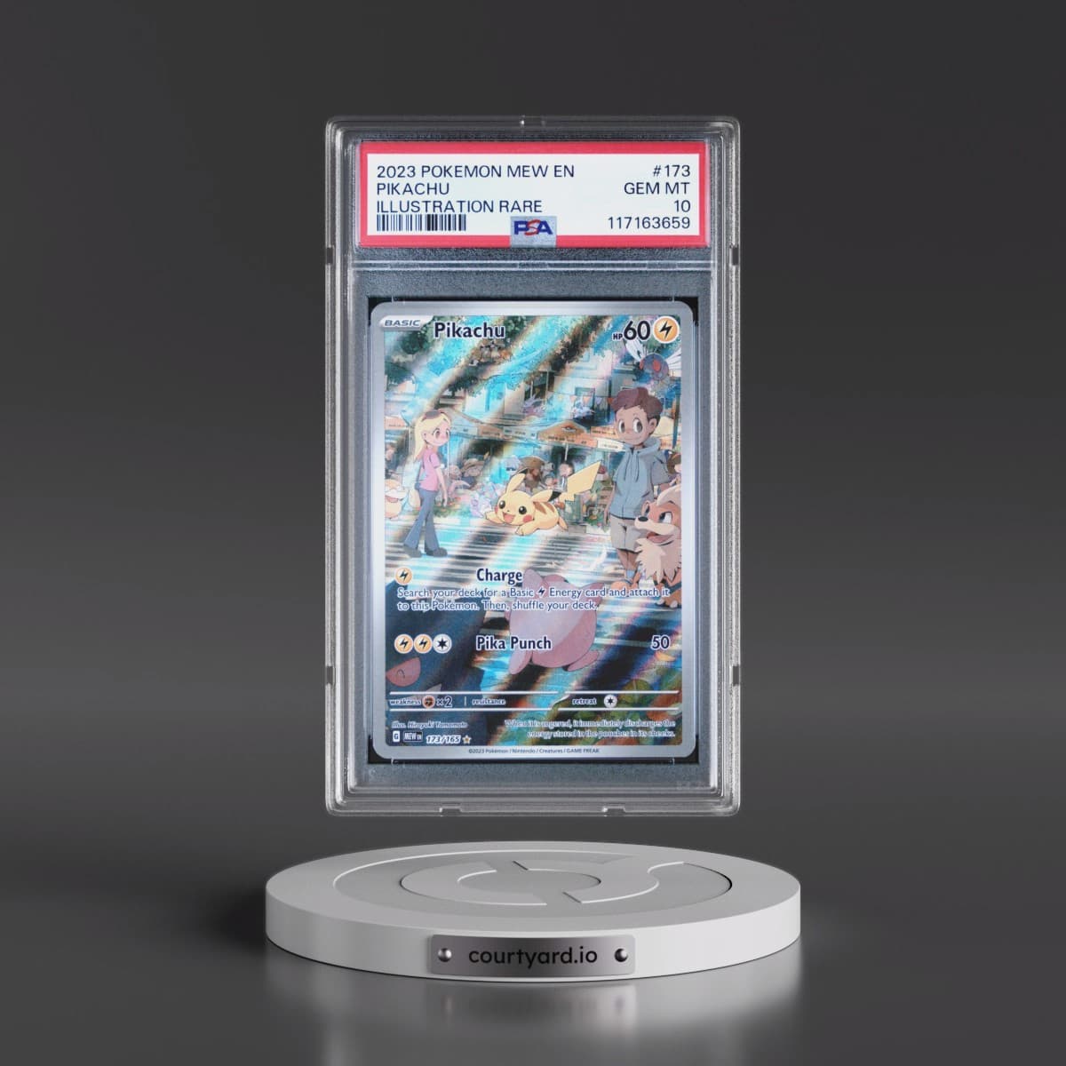 2023 Pokémon Mew EN-151 #173 Pikachu - Illustration Rare (PSA 10 GEM MINT)