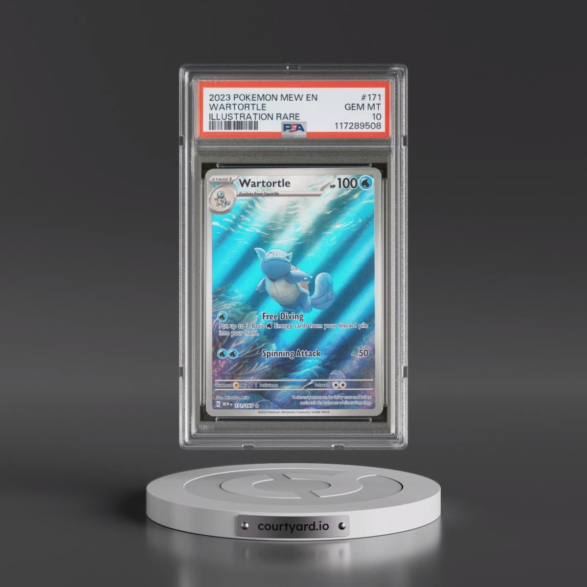 2023 Pokémon Mew EN-151 #171 Wartortle - Illustration Rare (PSA 10 GEM MINT)