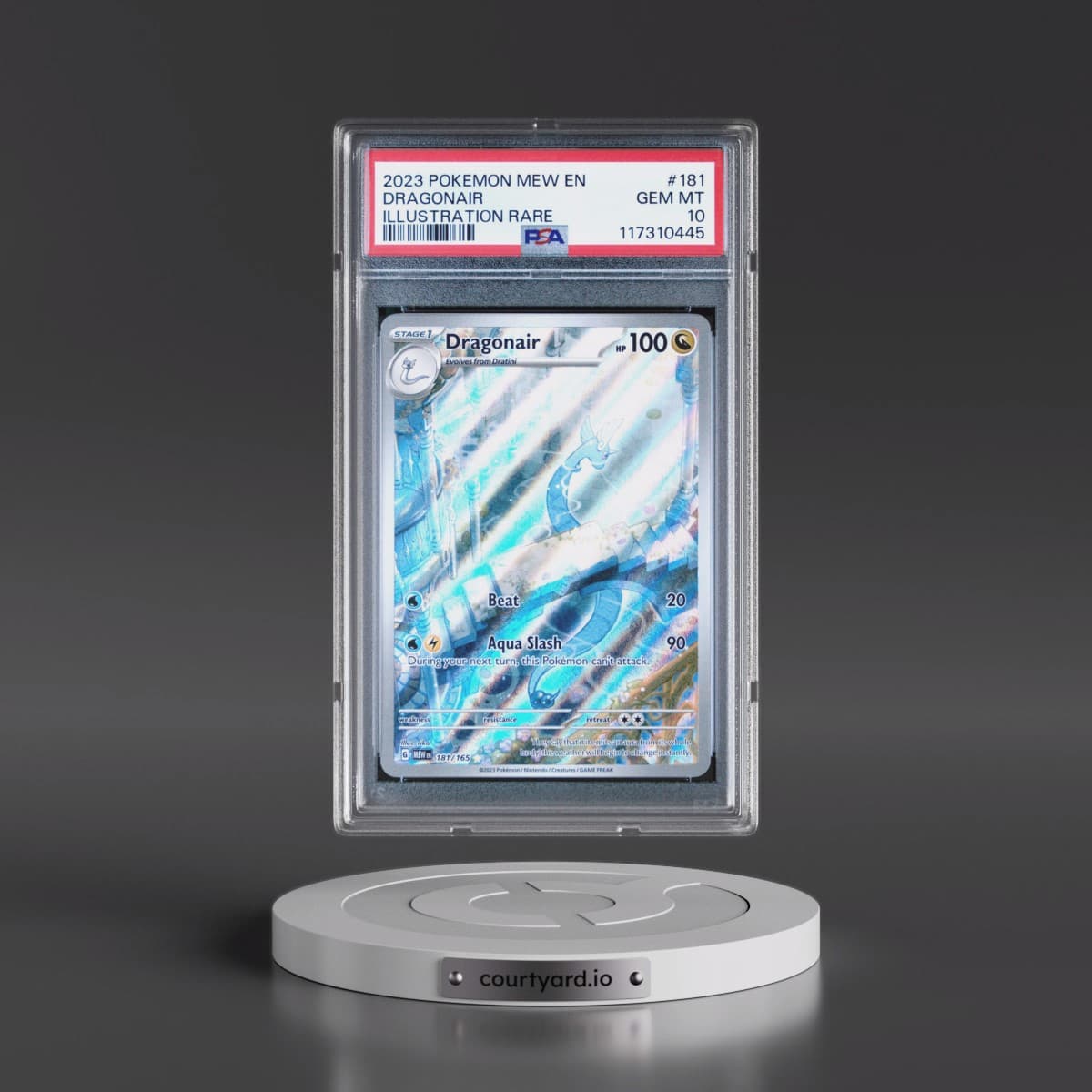2023 Pokémon Mew EN-151 #181 Dragonair - Illustration Rare (PSA 10 GEM MINT)