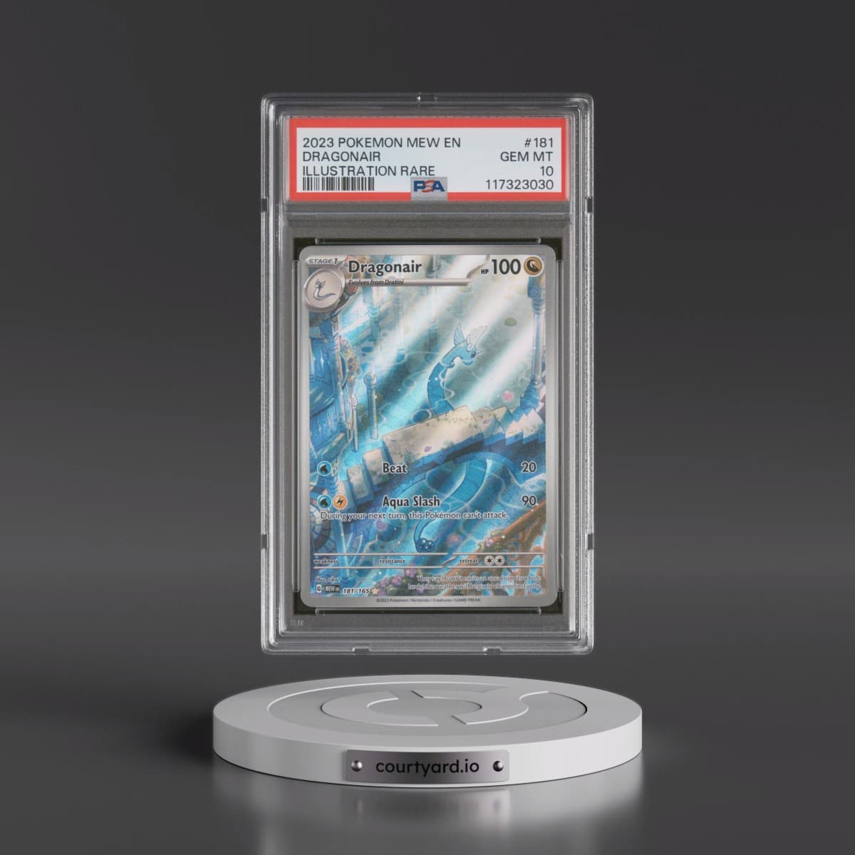 2023 Pokémon Mew EN-151 #181 Dragonair - Illustration Rare (PSA 10 GEM MINT)