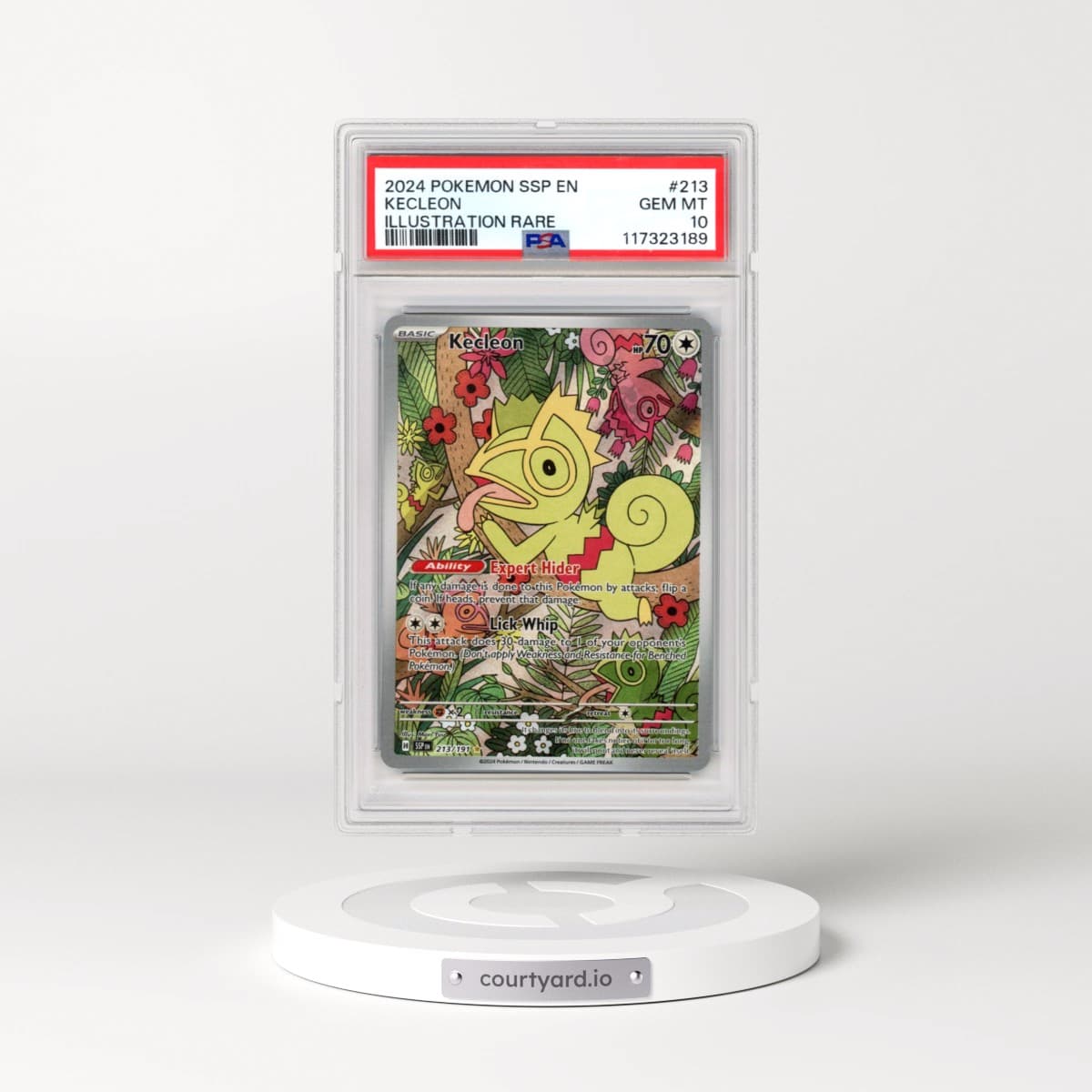 2024 Pokémon Ssp EN-Surging Sparks #213 Kecleon - Illustration Rare (PSA 10 GEM MINT)