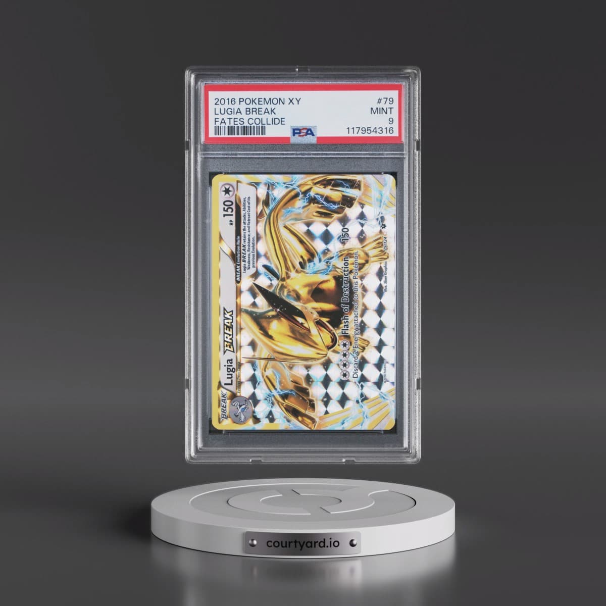 2016 Pokémon XY Fates Collide #79 Lugia Break (PSA 9 MINT)