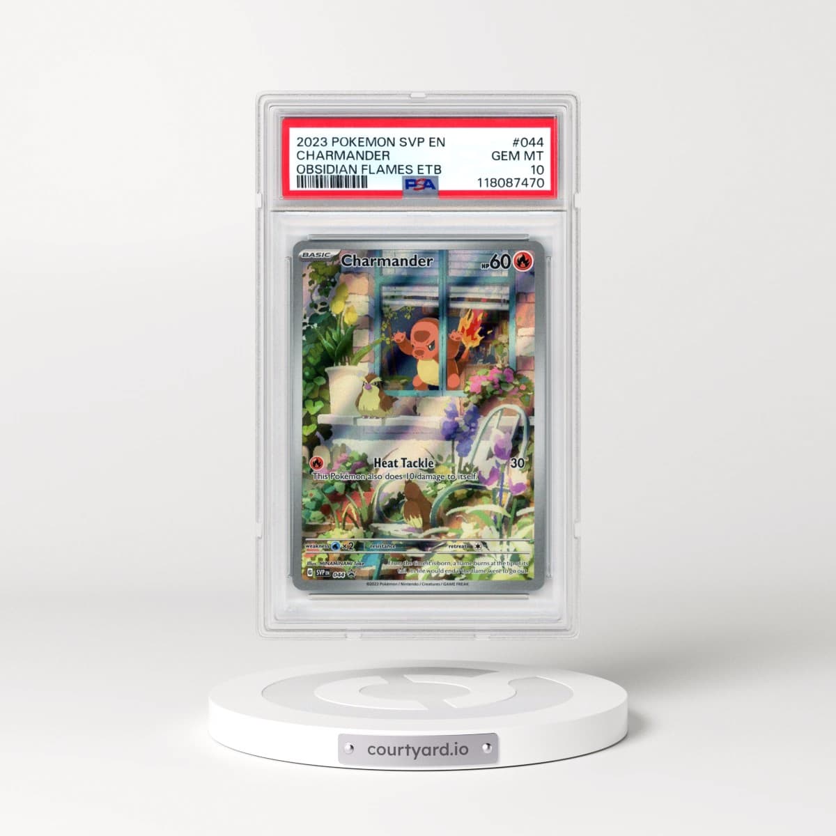 2023 Pokémon Svp EN-SV Black Star Promo #044 Charmander - Obsidian Flames Elite Trainer Box (PSA 10 GEM MINT)