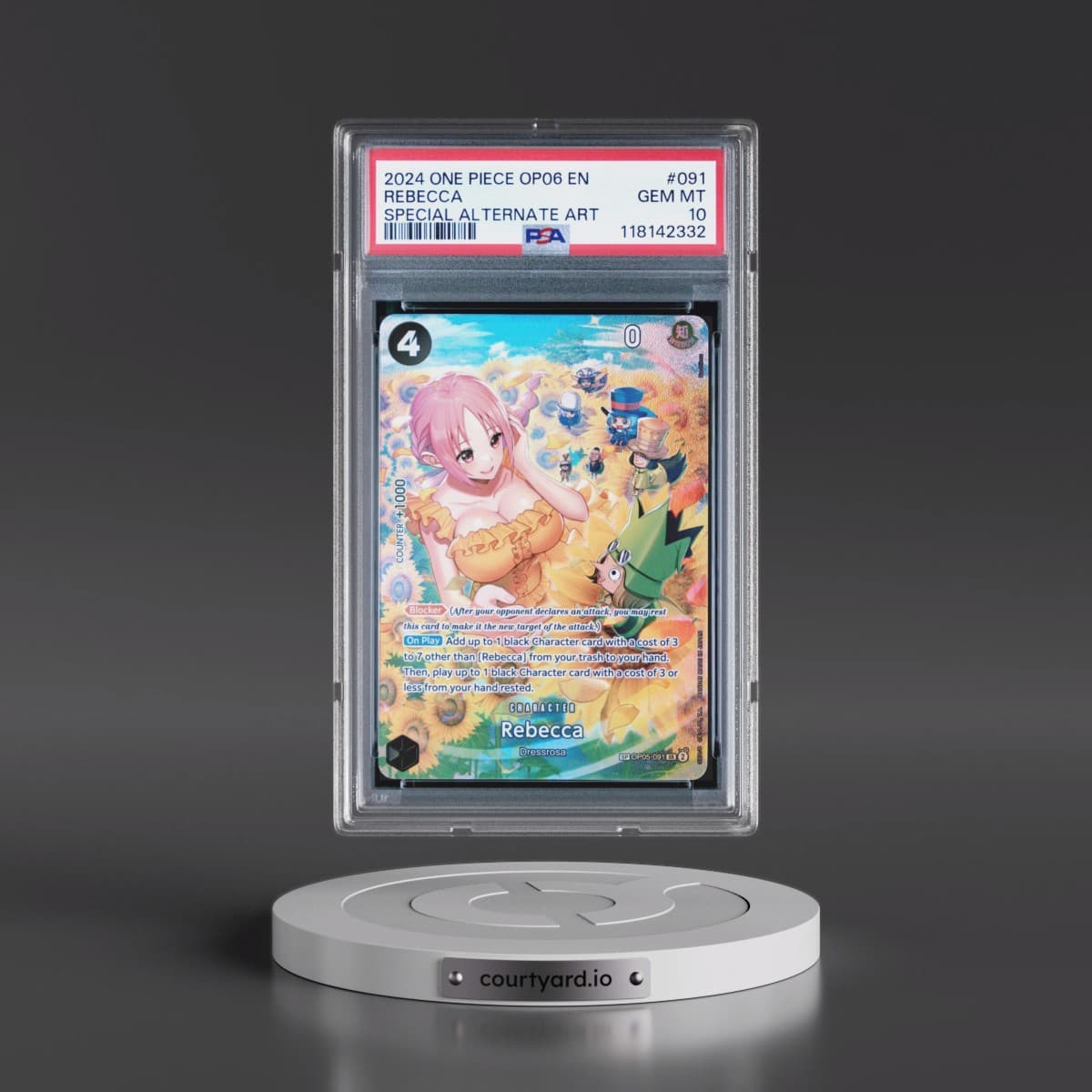 2024 One Piece OP06-Wings of the Captain #091 Rebecca - Special Alternate Art (PSA 10 GEM MINT)