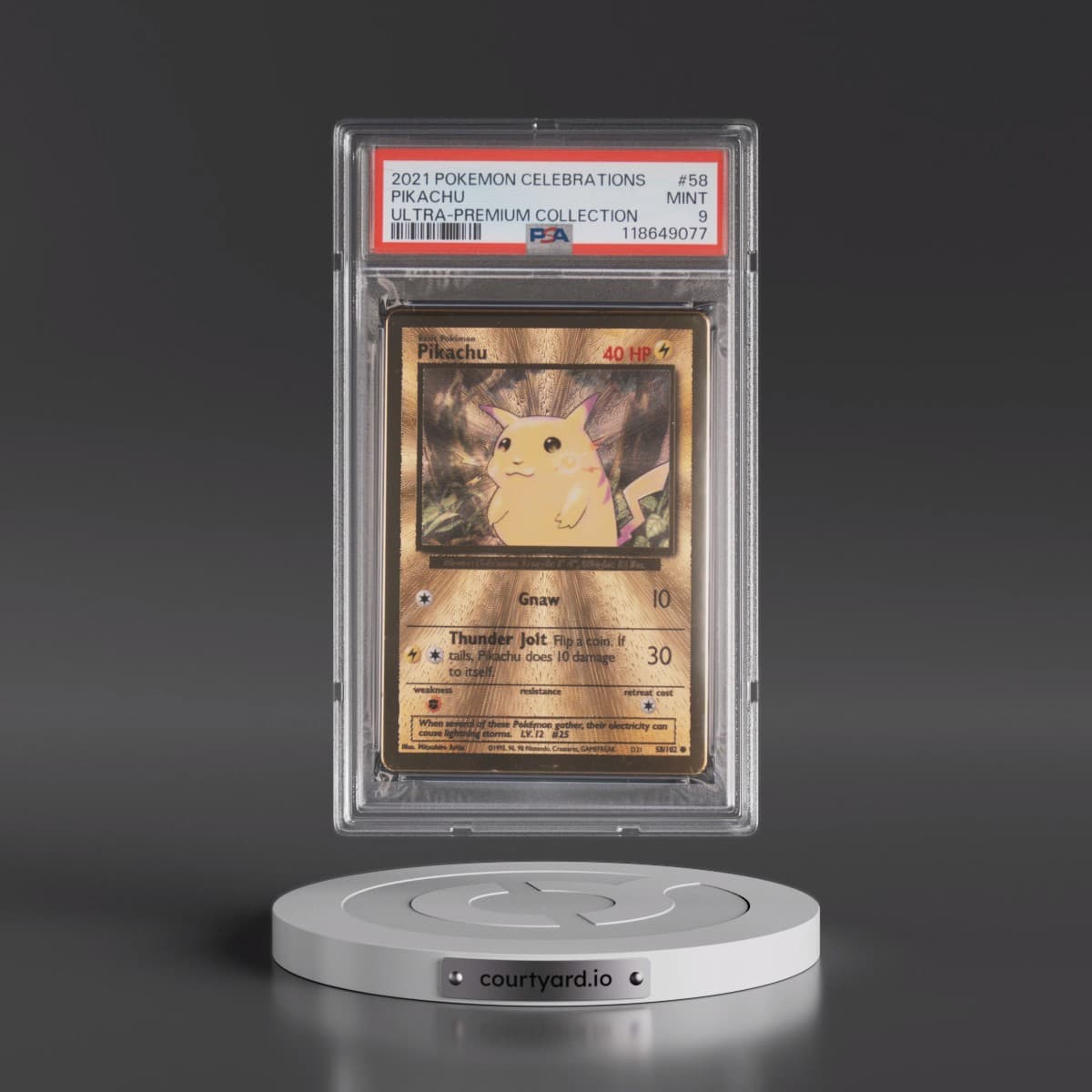 2021 Pokémon Celebrations Ultra-Premium Collection #58 Pikachu (PSA 9 MINT)