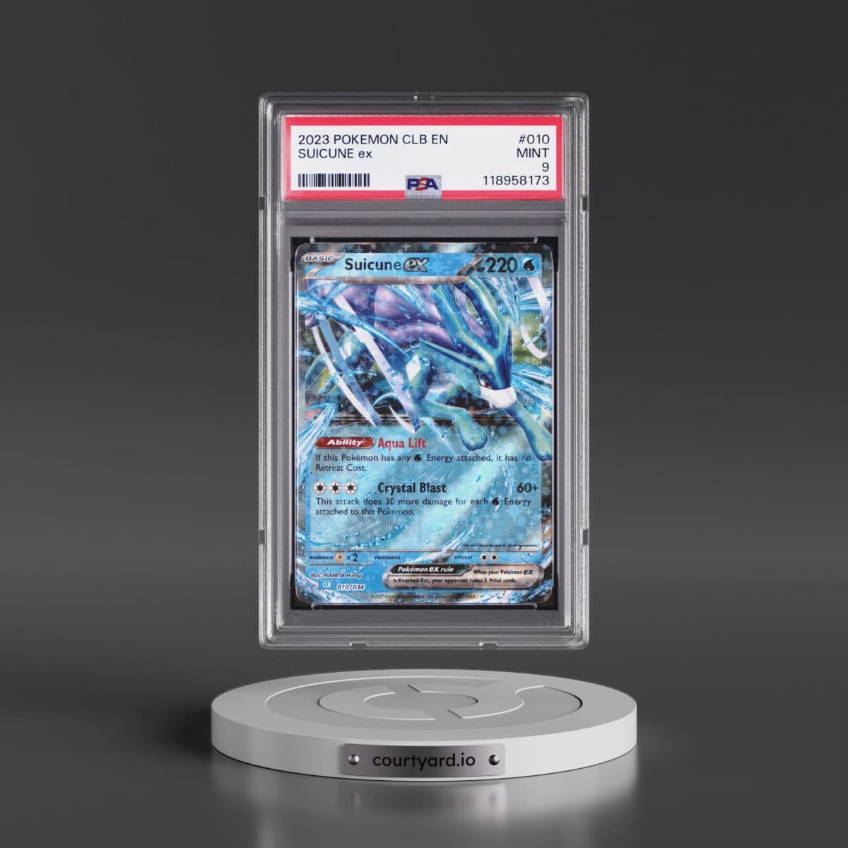 2023 Pokémon Clb-Trading Card Game Classic Blastoise & Suicune EX Deck #010 Suicune EX - Holo (PSA 9 MINT)