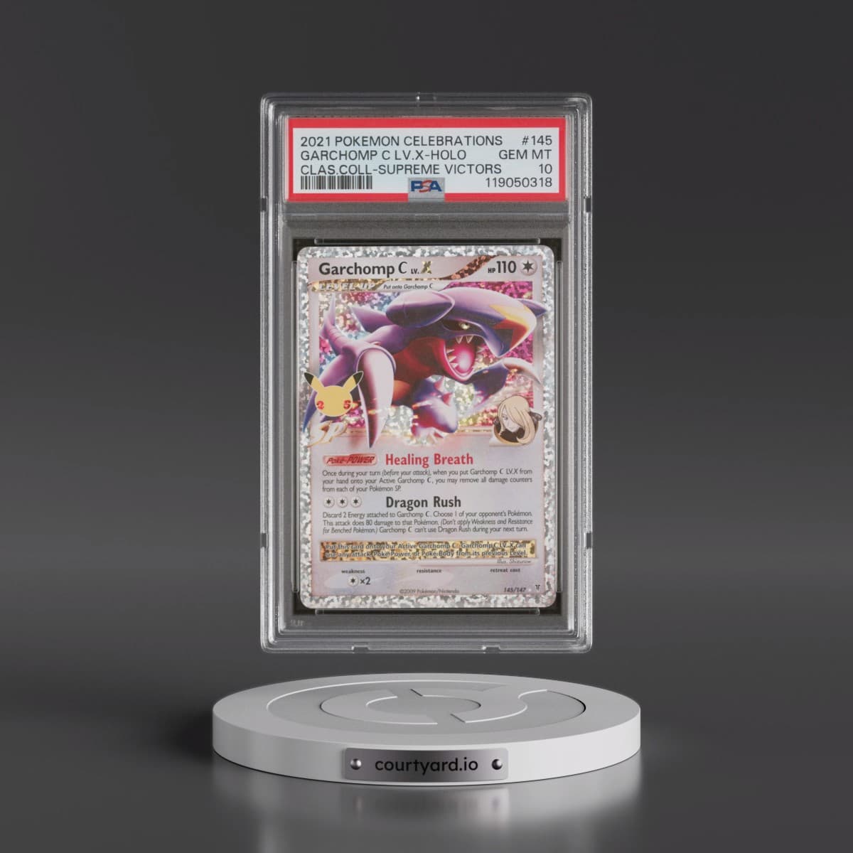 2021 Pokémon Celebrations Classic Collection #145 Garchomp C LV.X - Holo (PSA 10 GEM MINT)