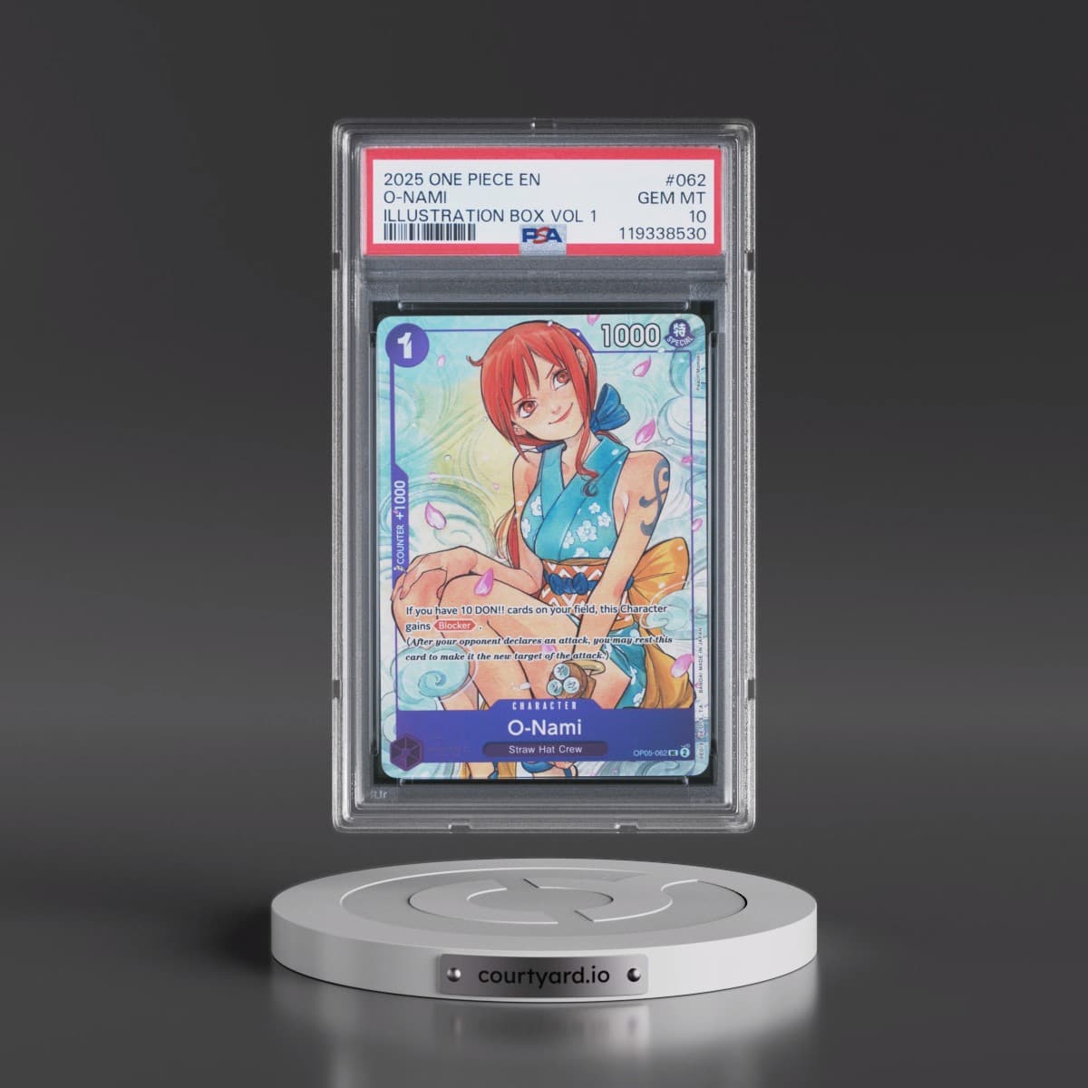 2025 One Piece Promos #062 O-Nami - Illustration Box Vol 1 (PSA 10 GEM MINT)