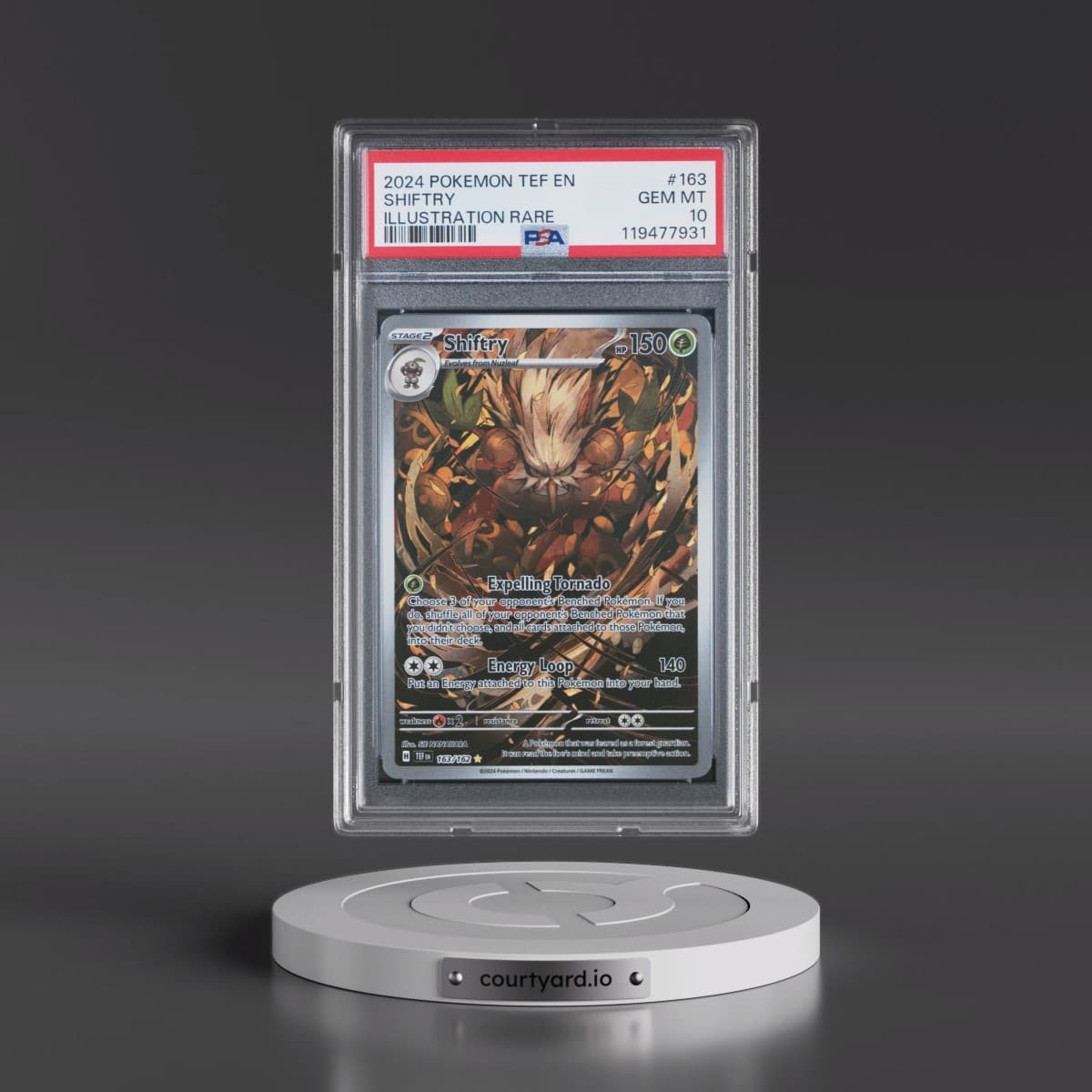 2024 Pokémon Tef EN-Temporal Forces #163 Shiftry - Illustration Rare (PSA 10 GEM MINT)