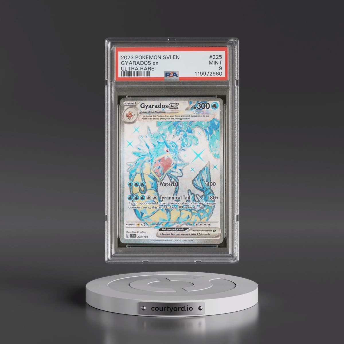 2023 Pokémon Svi EN-Scarlet & Violet #225 Gyarados EX - Holo Ultra Rare (PSA 9 MINT)