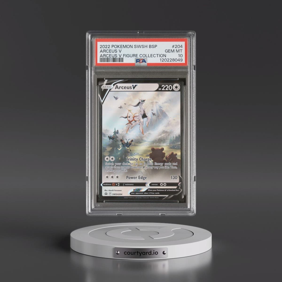 2022 Pokémon Swsh Black Star Promo #204 Arceus V - Holo Arceus V Figure Collection (PSA 10 GEM MINT)