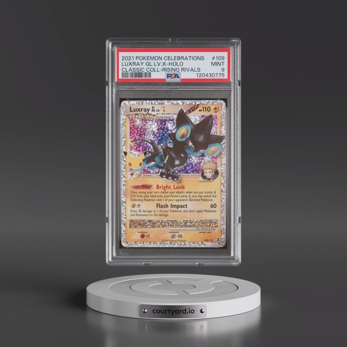 2021 Pokémon Celebrations Classic Collection #109 Luxray GL LV.X - Holo (PSA 9 MINT)