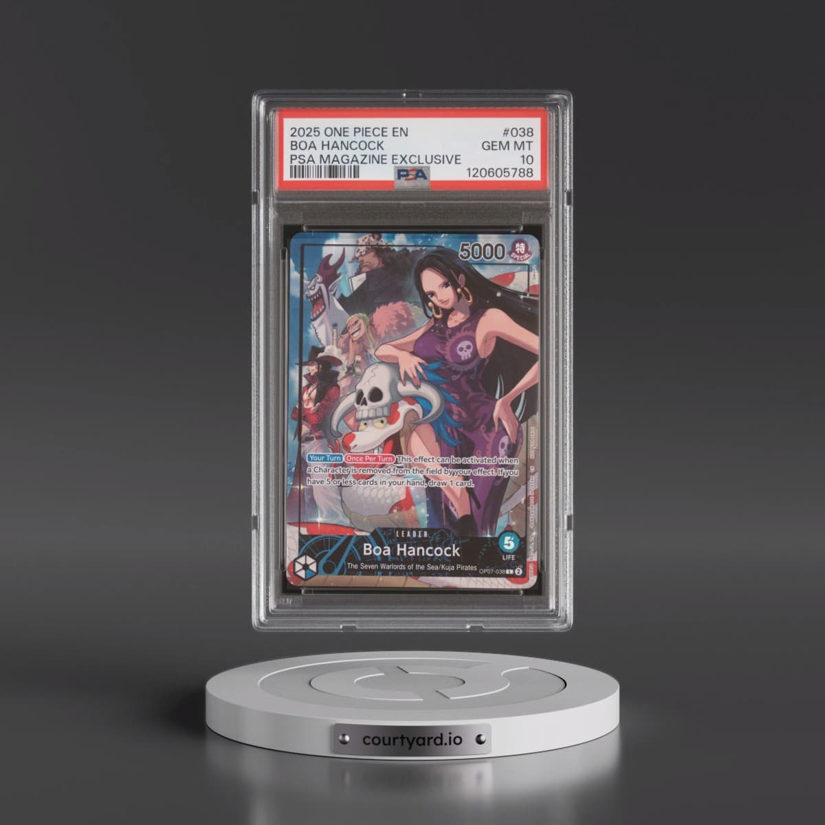 2025 One Piece Promos #038 Boa Hancock - PSA Magazine Exclusive (PSA 10 GEM MINT)