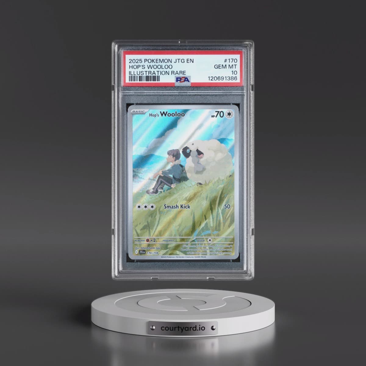 2025 Pokémon Jtg EN-Journey Together #170 Hop's Wooloo - Illustration Rare (PSA 10 GEM MINT)