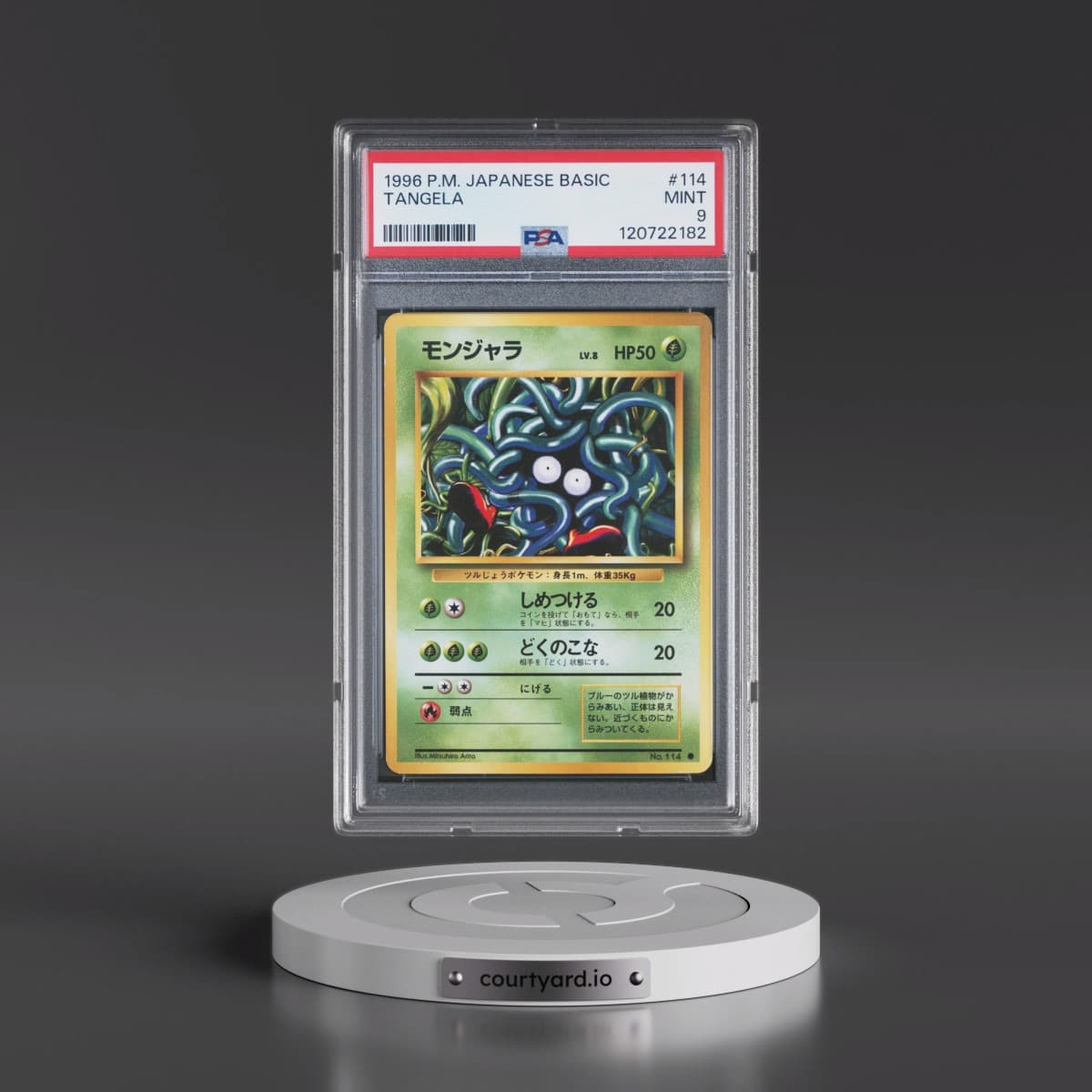 1996 Pokémon Basic #114 Tangela (PSA 9 MINT)
