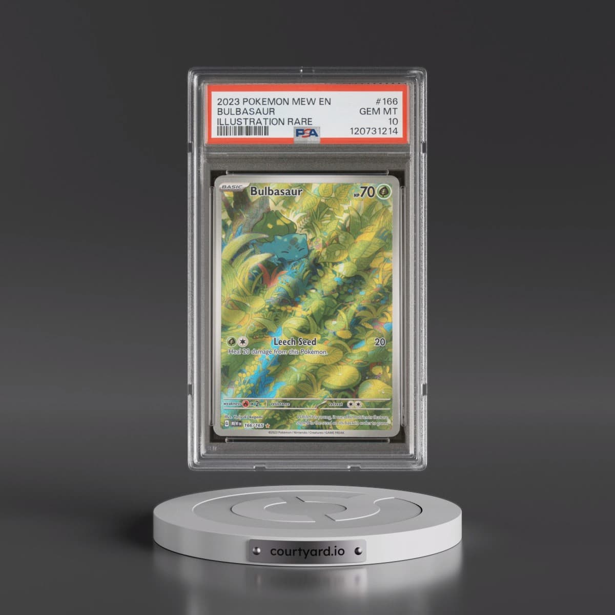 2023 Pokémon Mew EN-151 #166 Bulbasaur - Illustration Rare (PSA 10 GEM MINT)