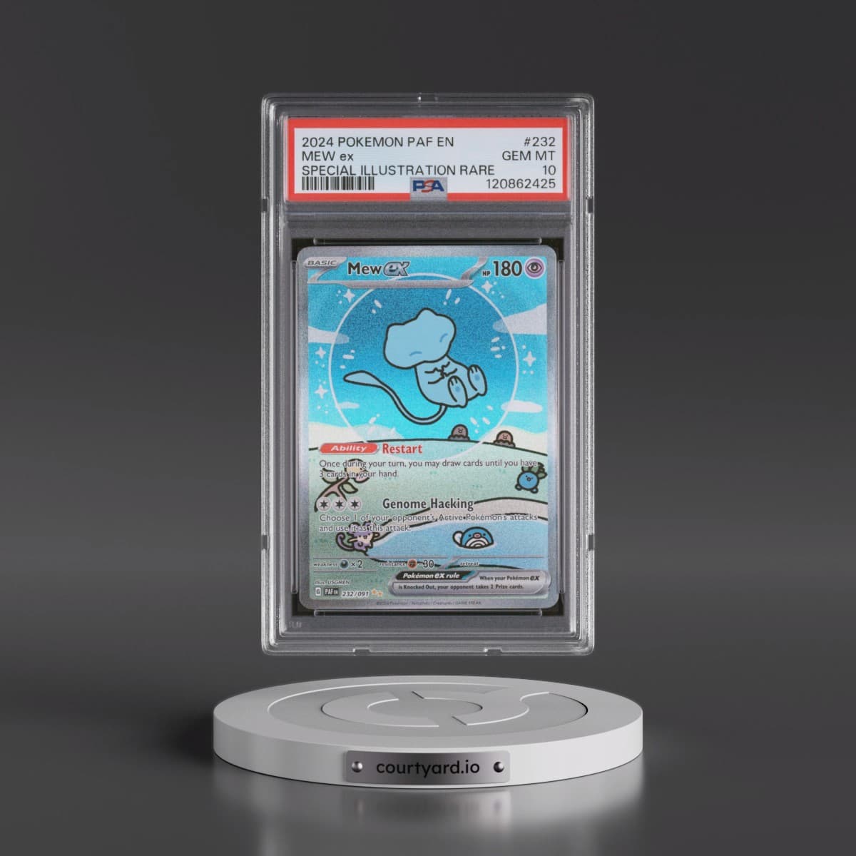 2024 Pokémon Paf EN-Paldean Fates #232 Mew EX - Holo Special Illustration Rare (PSA 10 GEM MINT)
