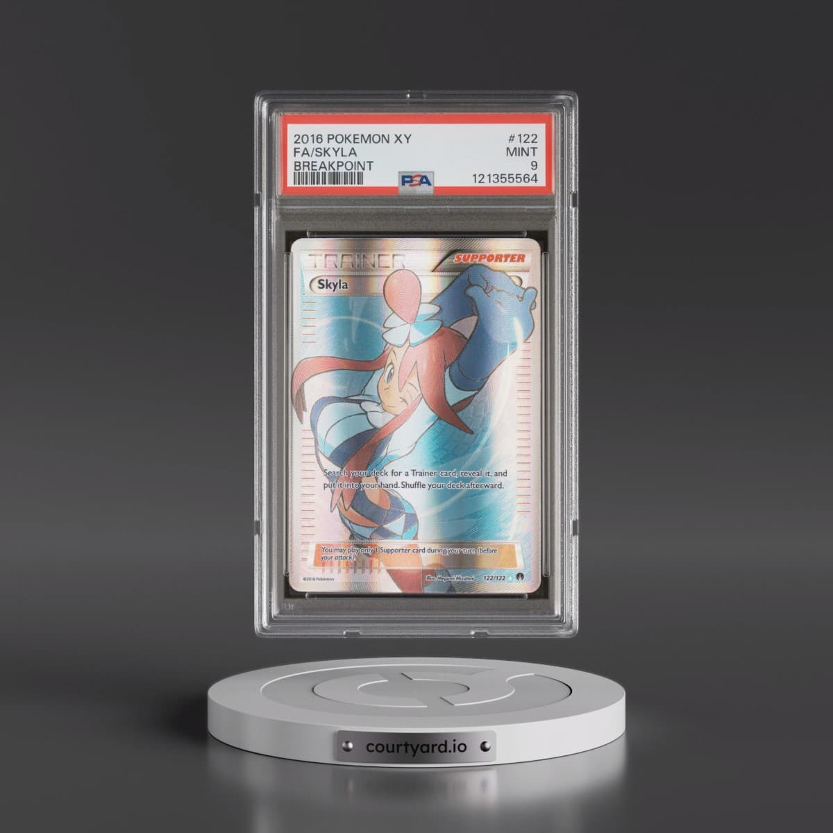 2016 Pokémon XY Breakpoint #122 Skyla - Full Art (PSA 9 MINT)