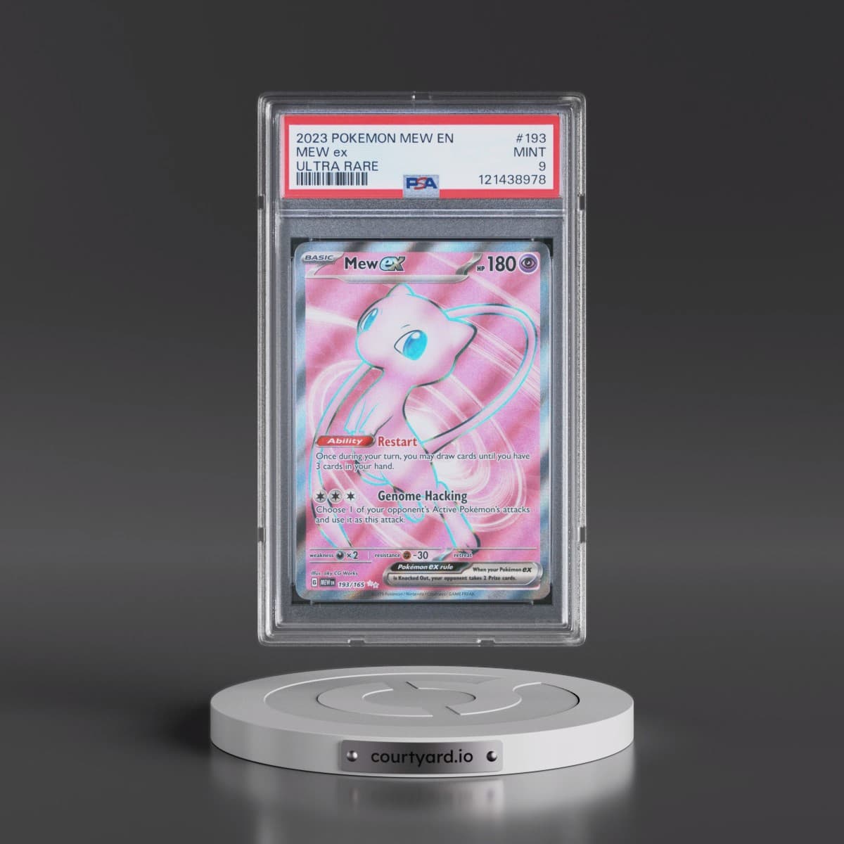 2023 Pokémon Mew EN-151 #193 Mew EX - Holo Ultra Rare (PSA 9 MINT)