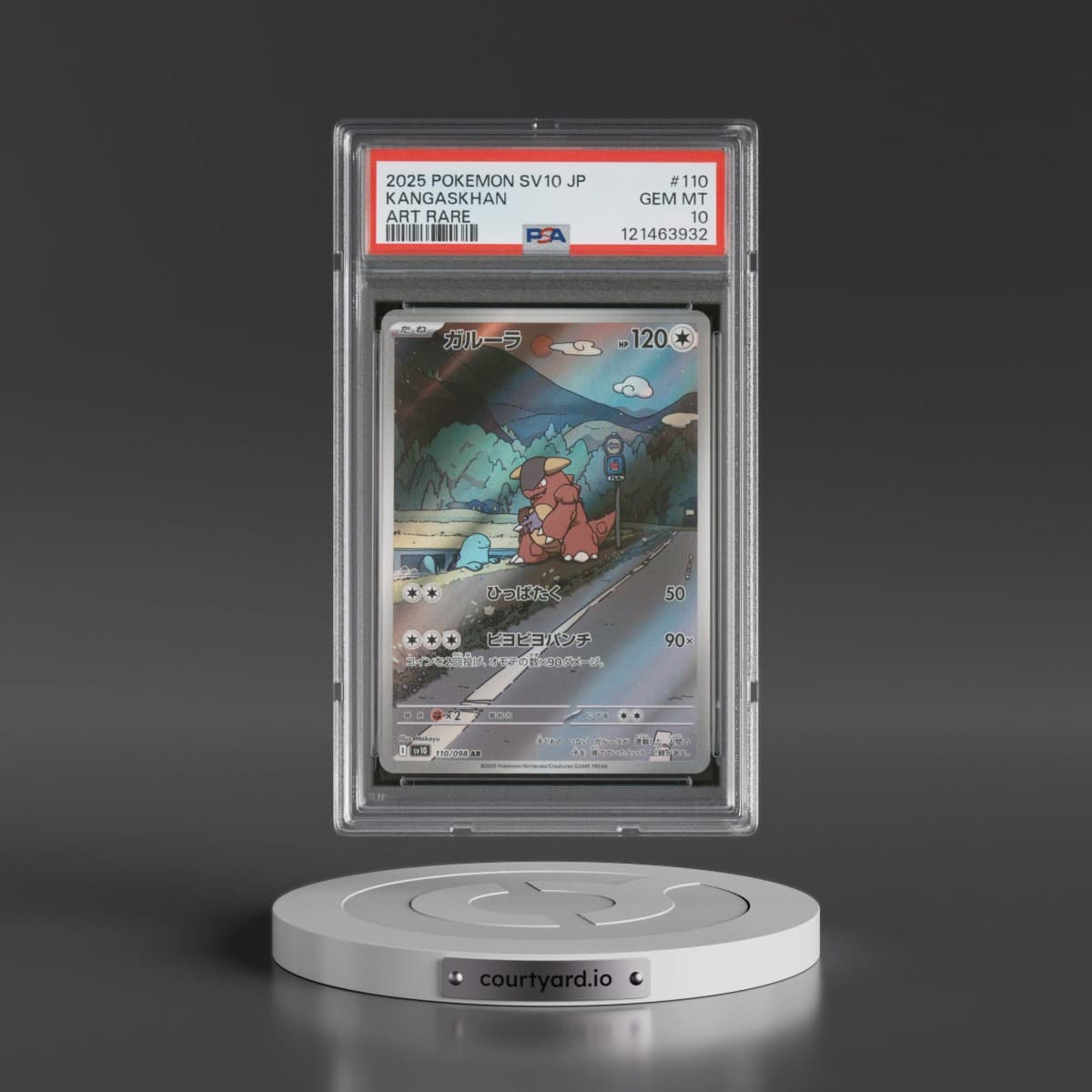 2025 Pokémon SV10-Glory of Team Rocket #110 Kangaskhan - Art Rare (PSA 10 GEM MINT)