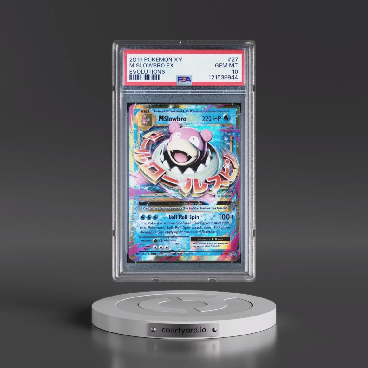 2016 Pokémon XY Evolutions #27 M Slowbro EX - Holo (PSA 10 GEM MINT)