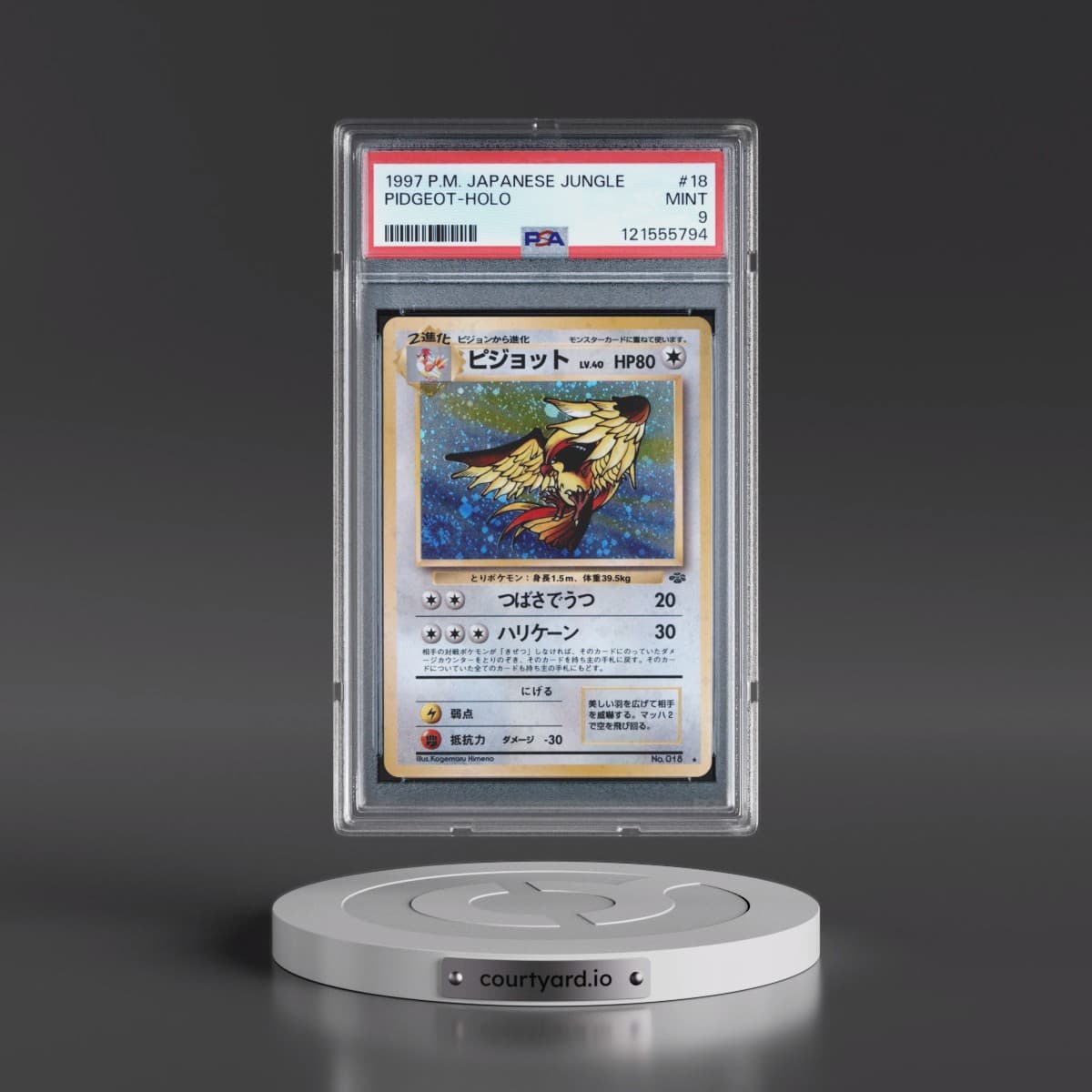 1997 Pokémon Jungle #18 Pidgeot - Holo (PSA 9 MINT)