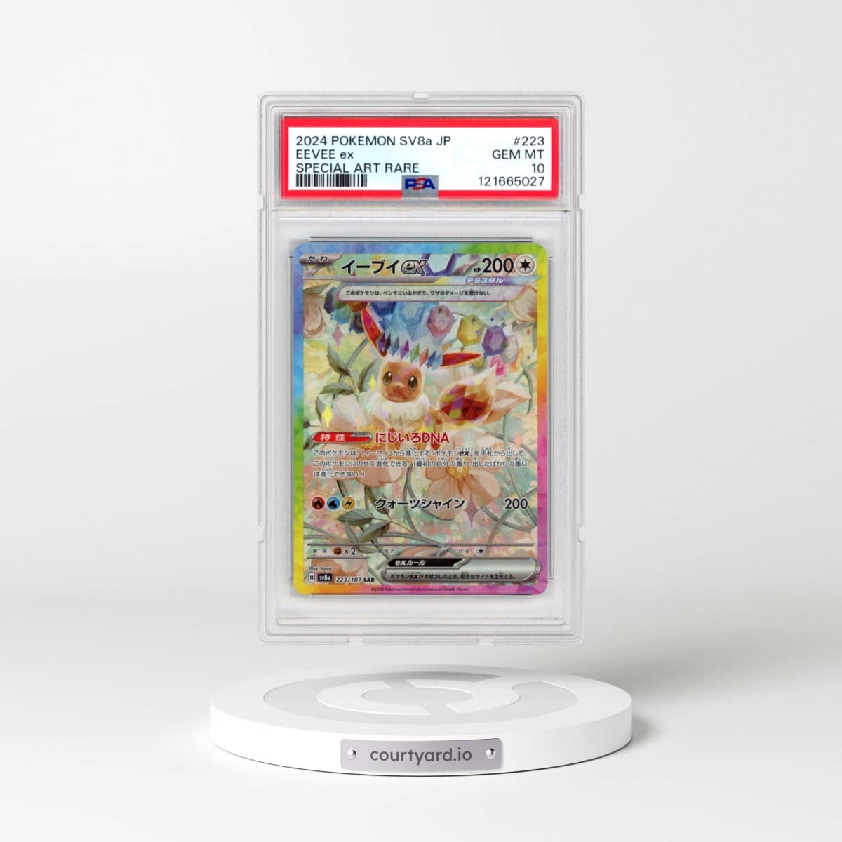 2024 Pokémon Sv8a-Terastal Fest EX #223 Eevee EX - Holo Special Art Rare (PSA 10 GEM MINT)