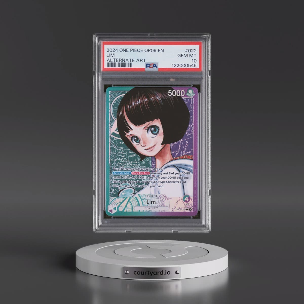 2024 One Piece OP09-Emperors in the New World #022 Lim - Alternate Art (PSA 10 GEM MINT)