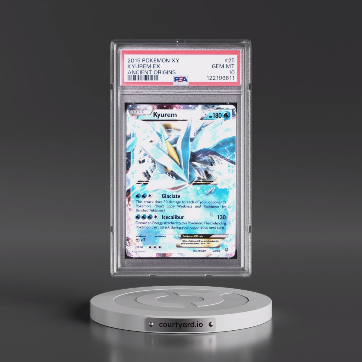 2015 Pokémon XY Ancient Origins #25 Kyurem EX - Holo (PSA 10 GEM MINT)