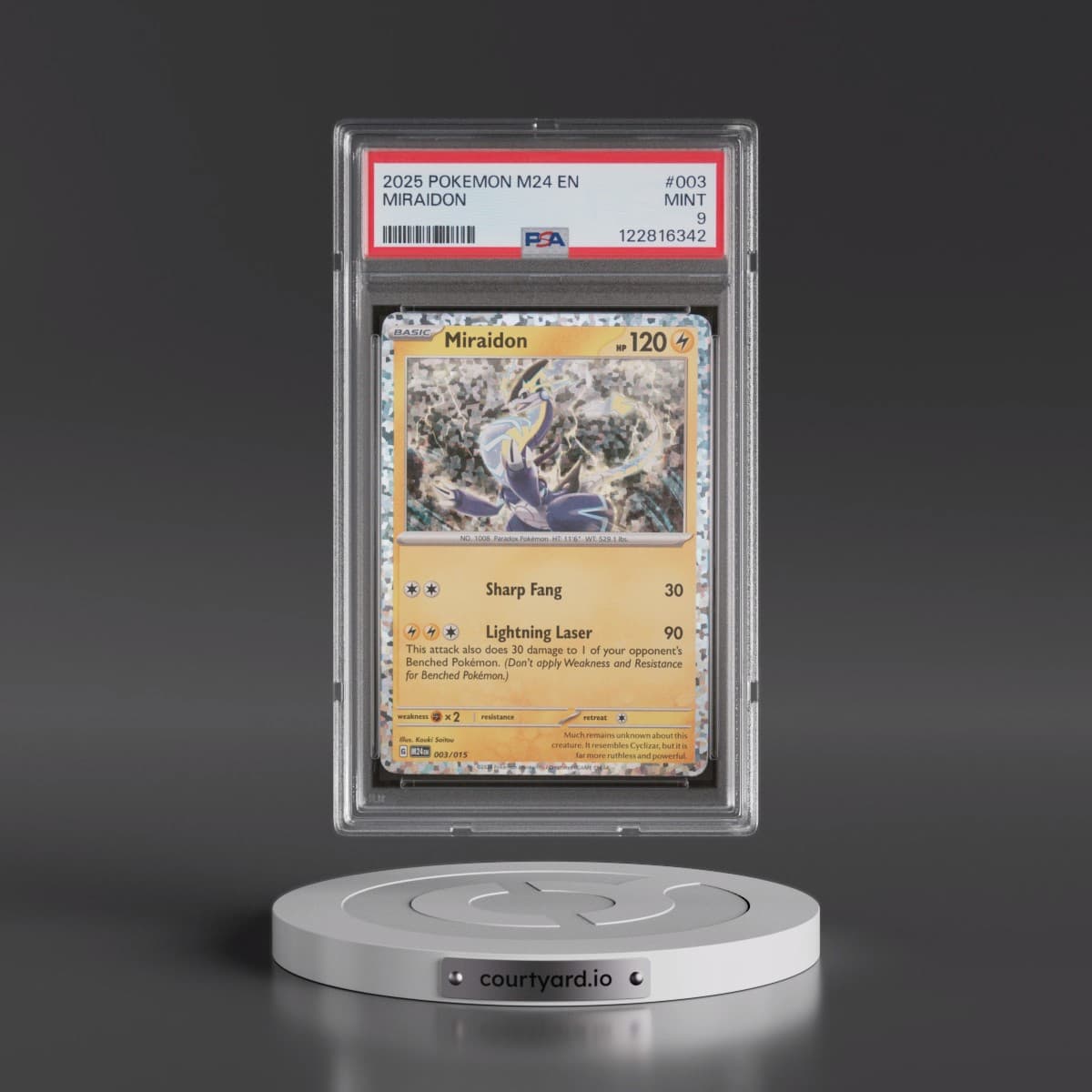 2025 Pokémon M24 EN-Mcdonald's Collection #003 Miraidon (PSA 9 MINT)