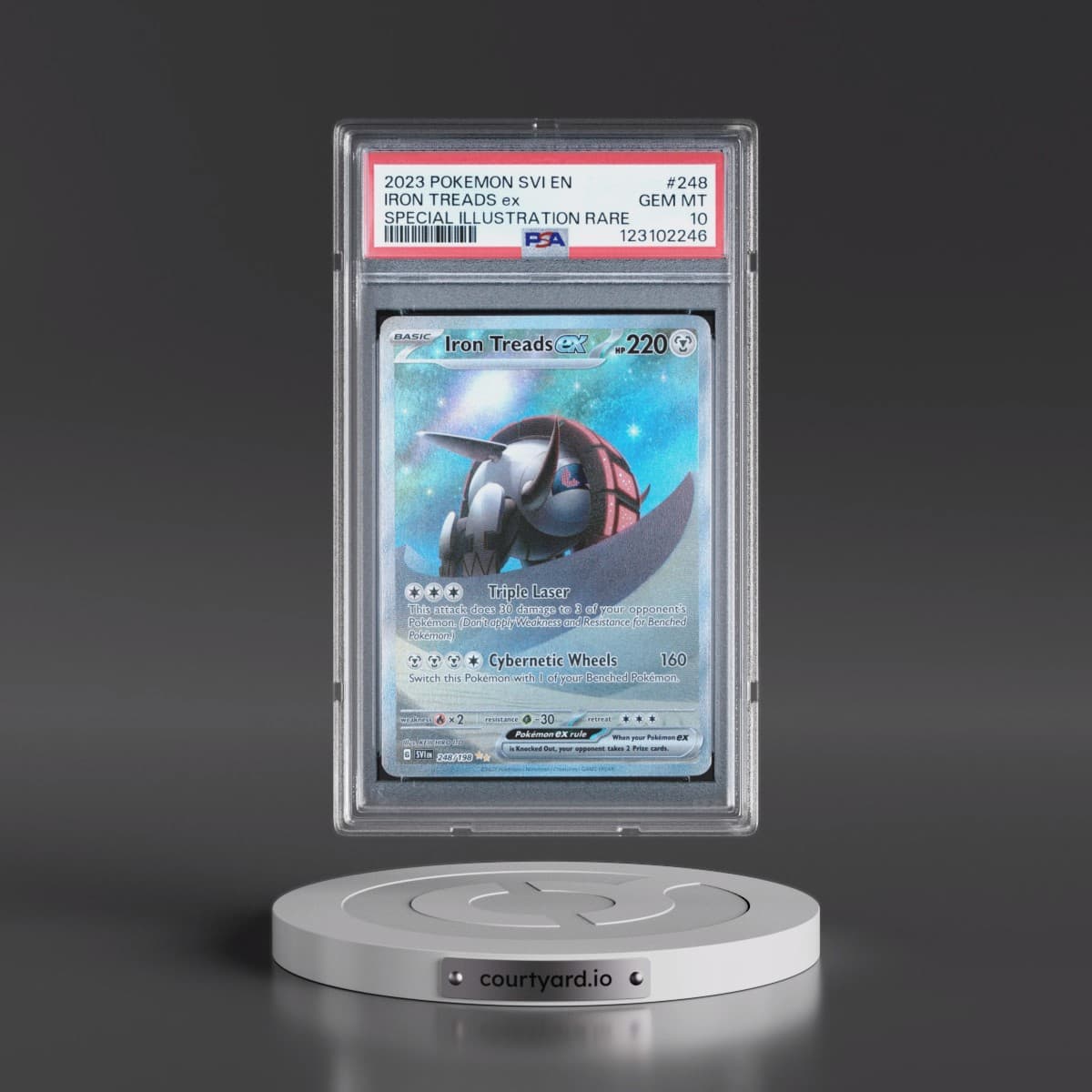 2023 Pokémon Svi EN-Scarlet & Violet #248 Iron Treads EX - Holo Special Illustration Rare (PSA 10 GEM MINT)