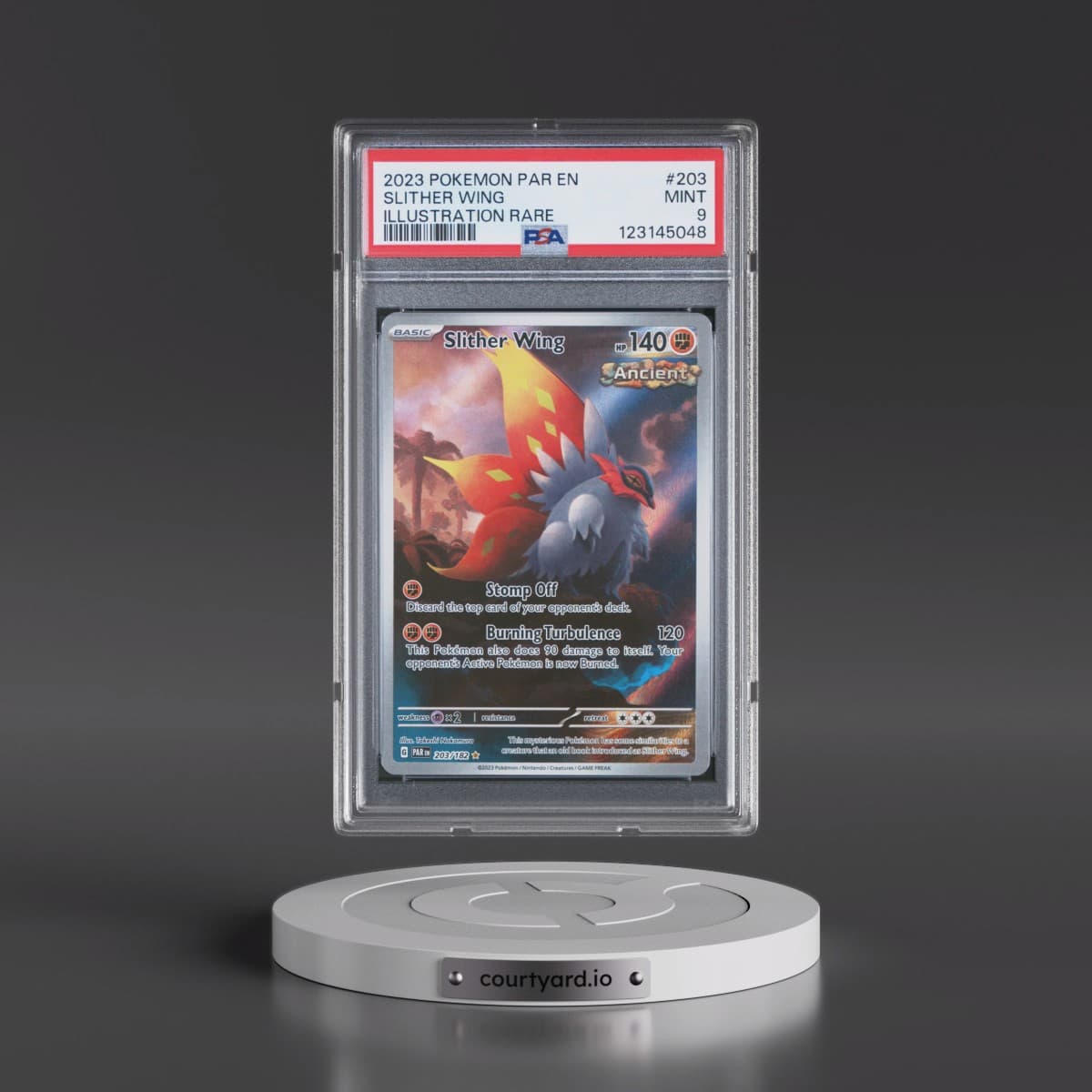 2023 Pokémon Par EN-Paradox Rift #203 Slither Wing - Illustration Rare (PSA 9 MINT)