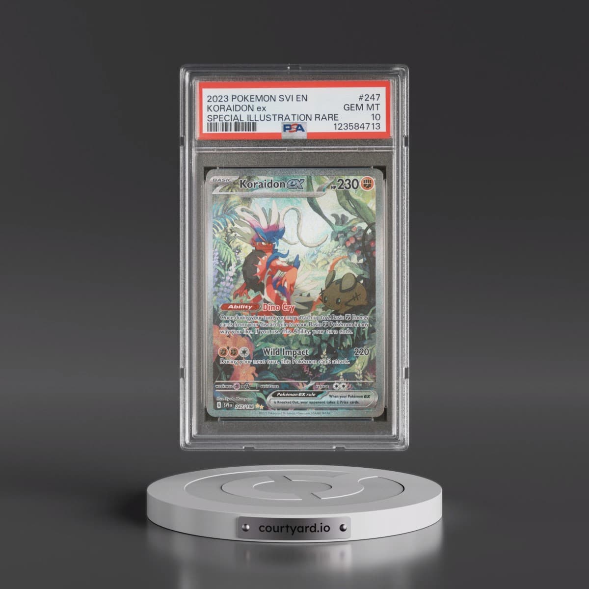 2023 Pokémon Svi EN-Scarlet & Violet #247 Koraidon EX - Holo Special Illustration Rare (PSA 10 GEM MINT)