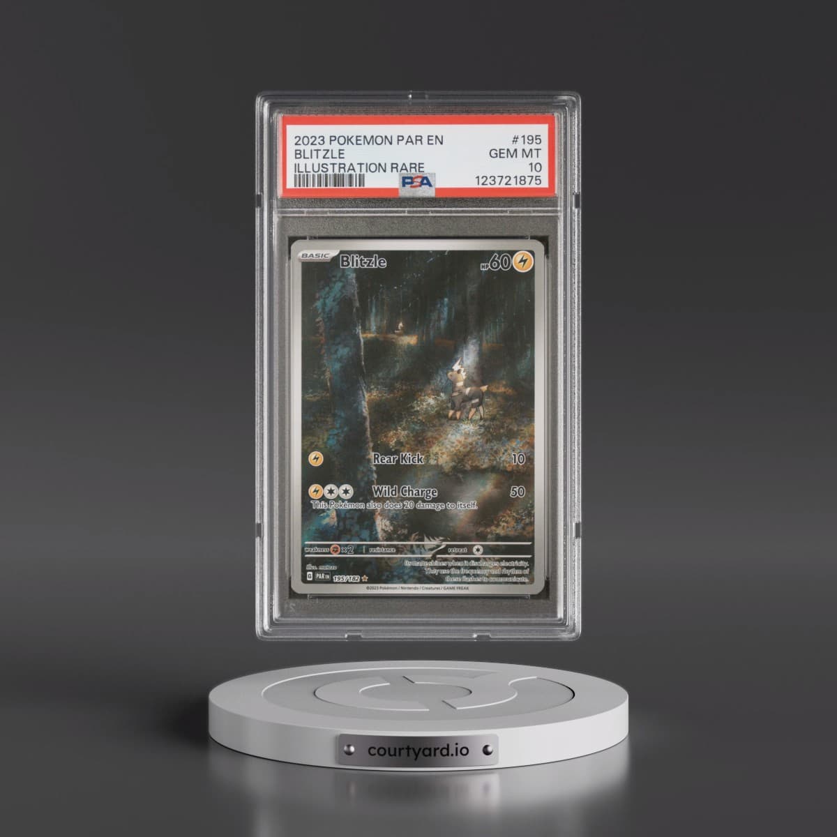 2023 Pokémon Par EN-Paradox Rift #195 Blitzle - Illustration Rare (PSA 10 GEM MINT)