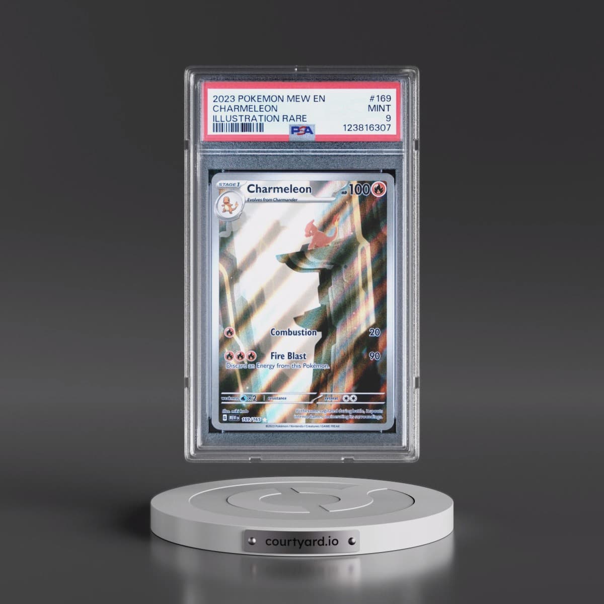 2023 Pokémon Mew EN-151 #169 Charmeleon - Illustration Rare (PSA 9 MINT)