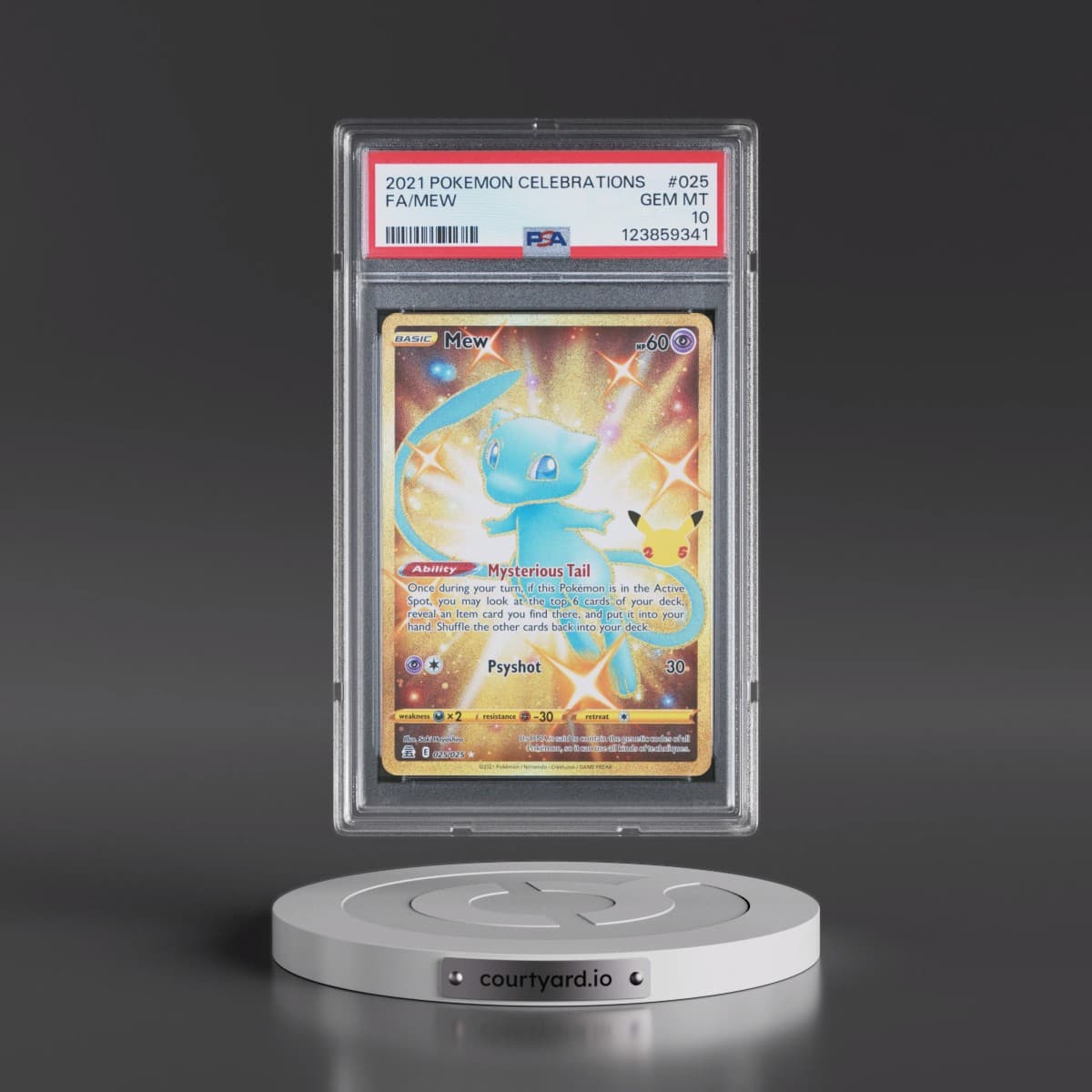 2021 Pokémon Celebrations #025 Mew - Full Art (PSA 10 GEM MINT)