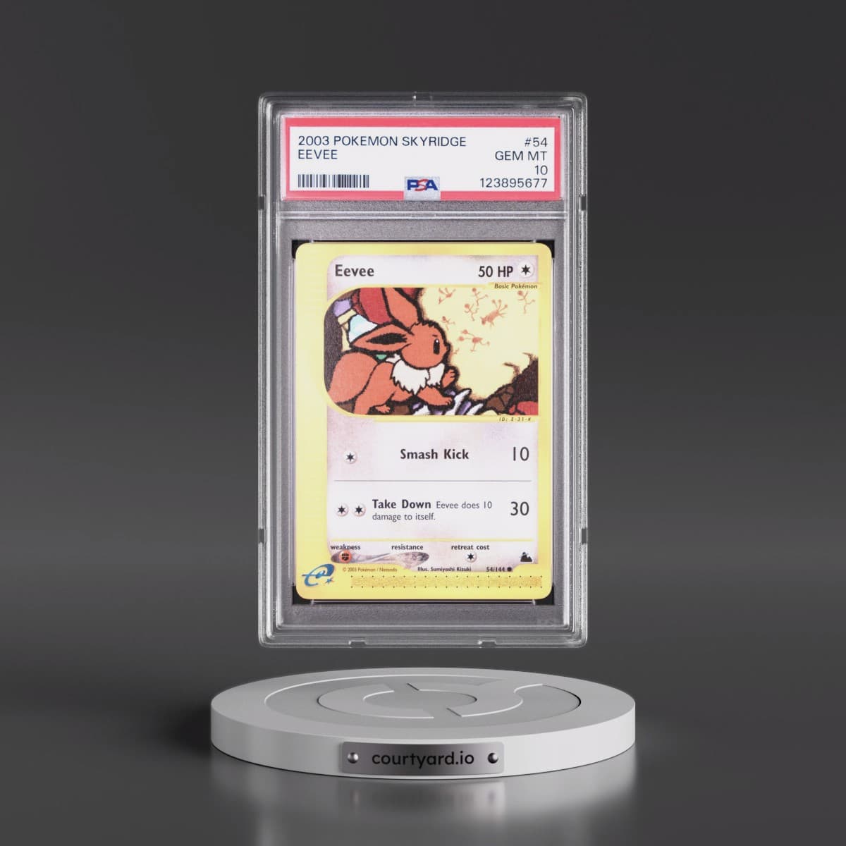 2003 Pokémon Skyridge #54 Eevee (PSA 10 GEM MINT)