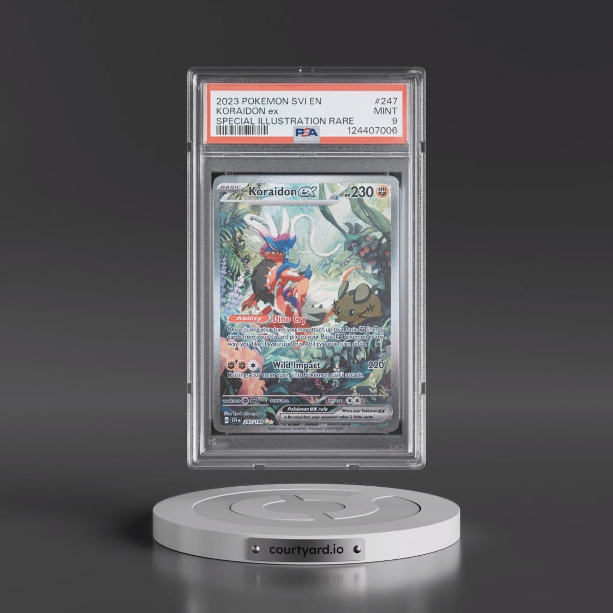 2023 Pokémon Svi EN-Scarlet & Violet #247 Koraidon EX - Holo Special Illustration Rare (PSA 9 MINT)