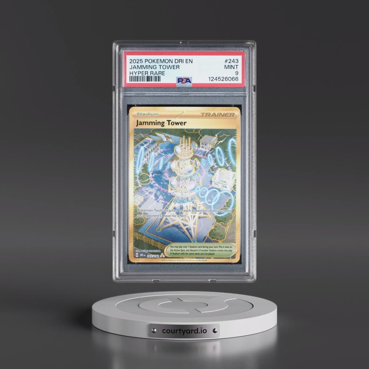 2025 Pokémon Dri EN-Destined Rivals #243 Jamming Tower - Hyper Rare (PSA 9 MINT)