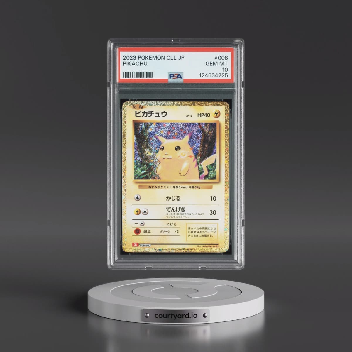 2023 Pokémon Cll-Trading Card Game Classic Charizard & HO-Oh EX Deck #008 Pikachu (PSA 10 GEM MINT)